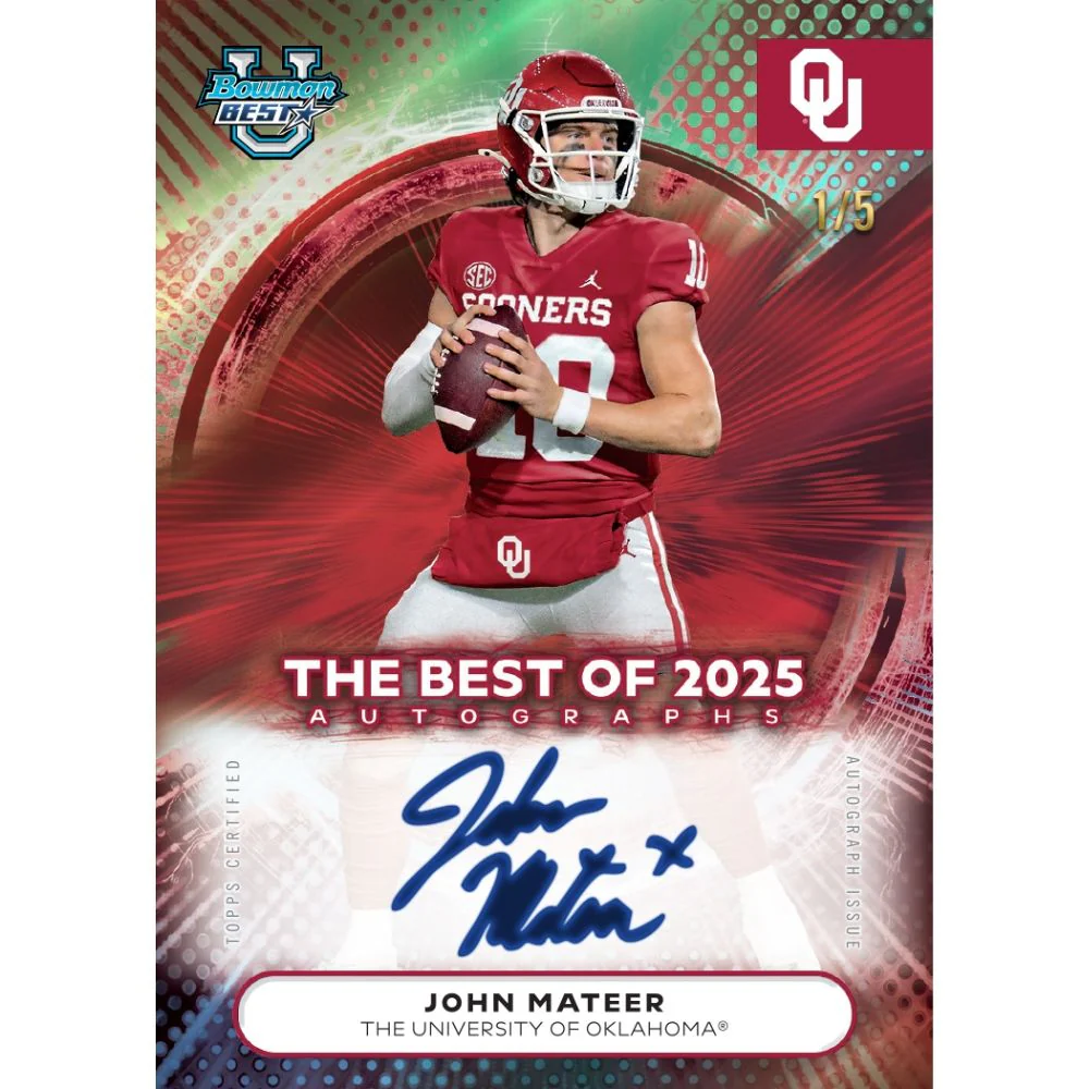 2025 Bowman's Best University Football Hobby Box - Image 4