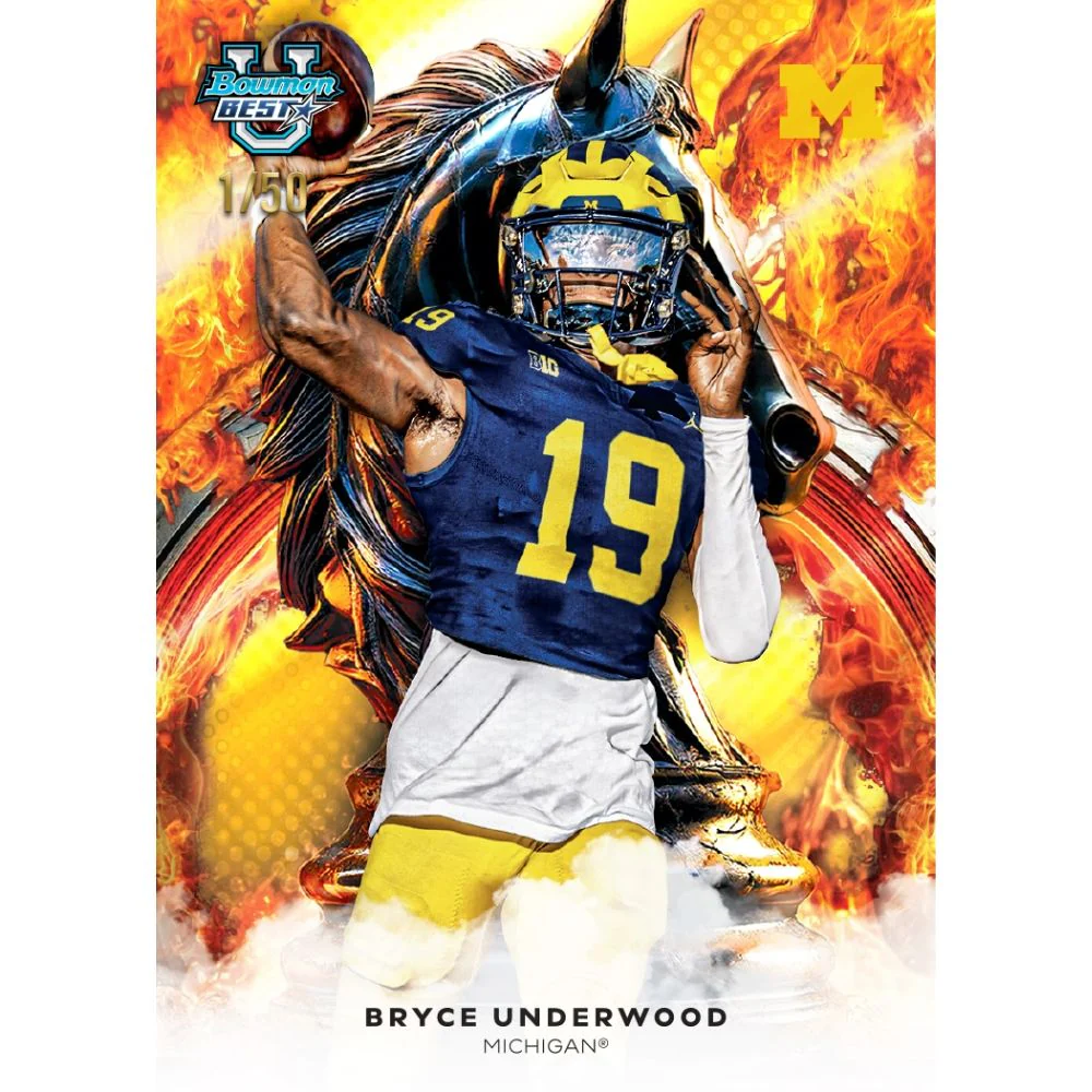2025 Bowman's Best University Football Hobby Box - Image 7