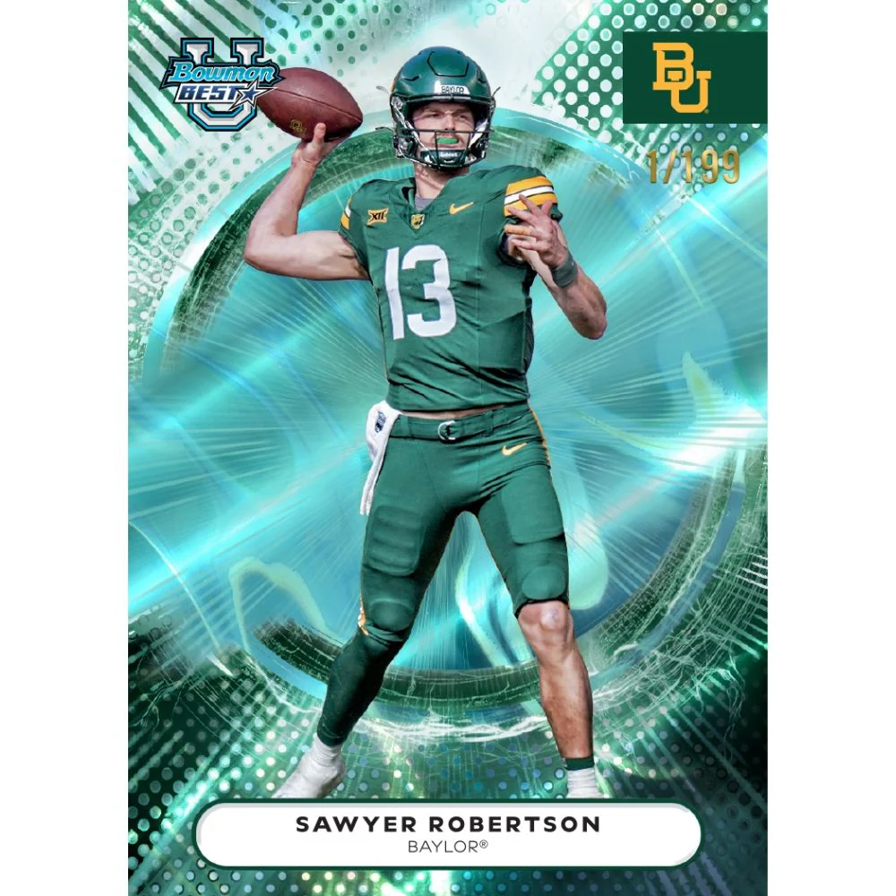 2025 Bowman's Best University Football Hobby Box - Image 9