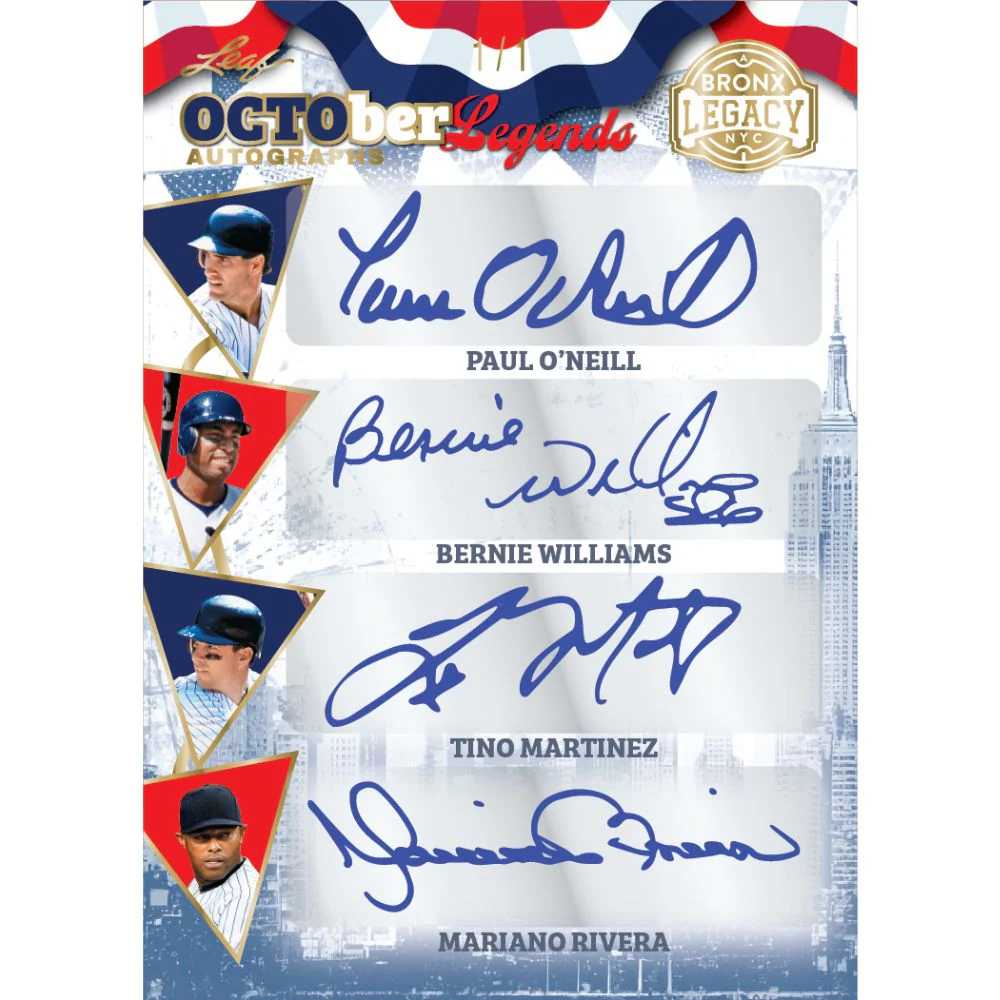 2025 Leaf A Bronx Legacy Baseball Hobby Box - Image 4