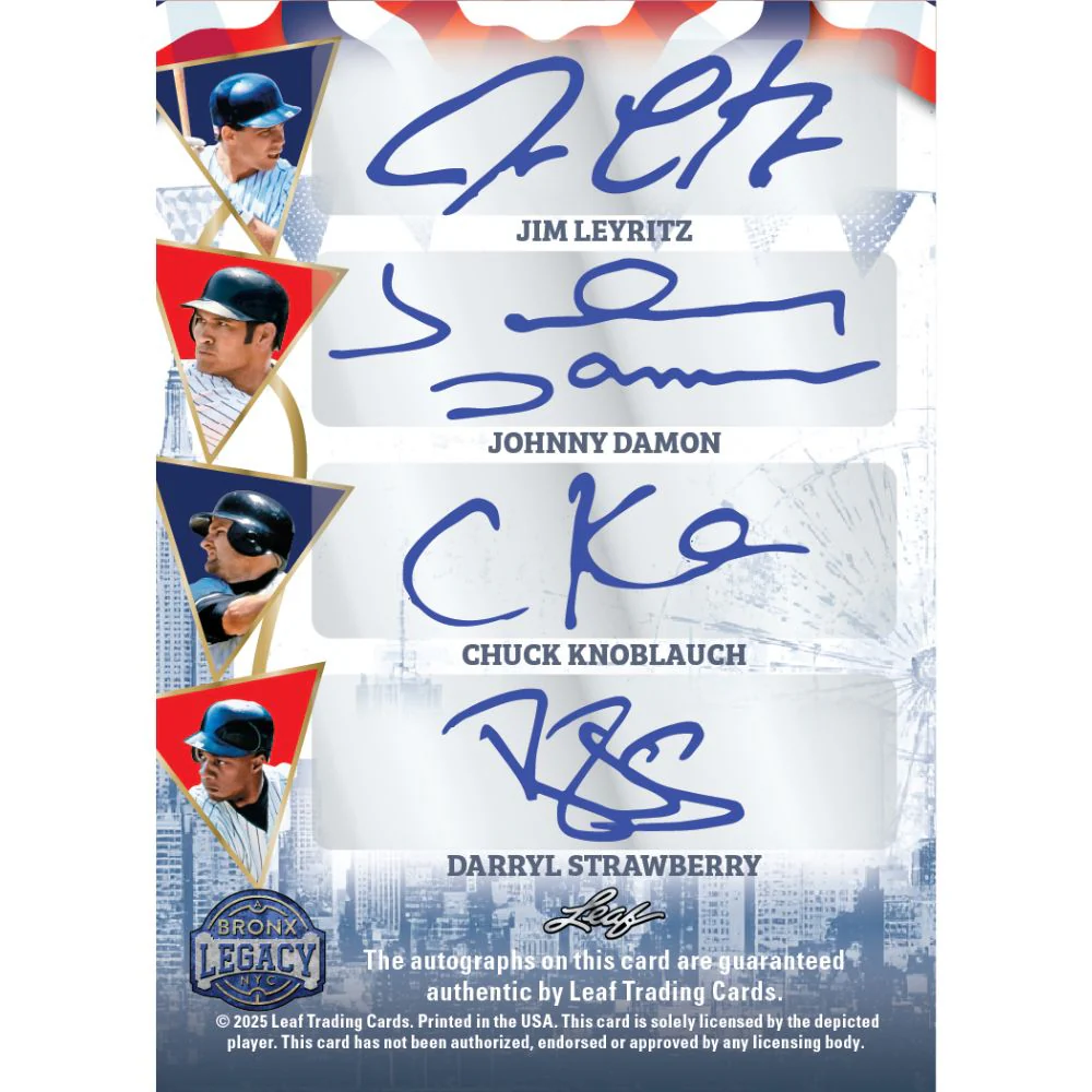2025 Leaf A Bronx Legacy Baseball Hobby Box - Image 7