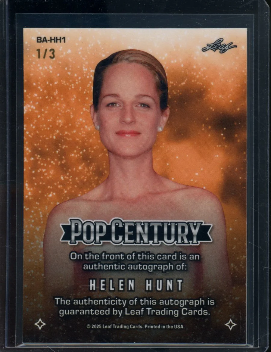 2025 Leaf Pop Century Helen Hunt Auto Red Cracked Ice /3 - Image 2