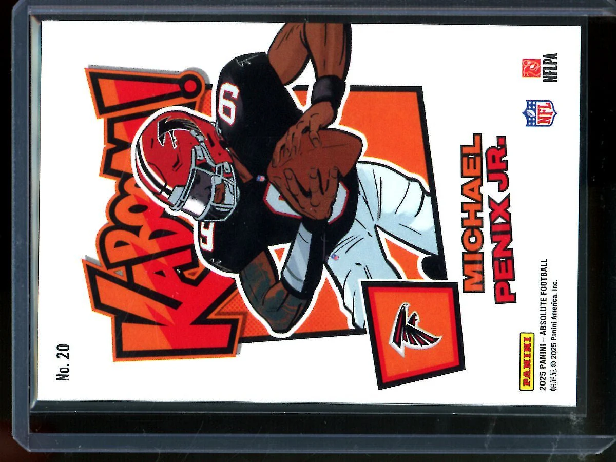 2025 Panini Absolute Michael Penix Jr Kaboom Case Hit Falcons - Image 2