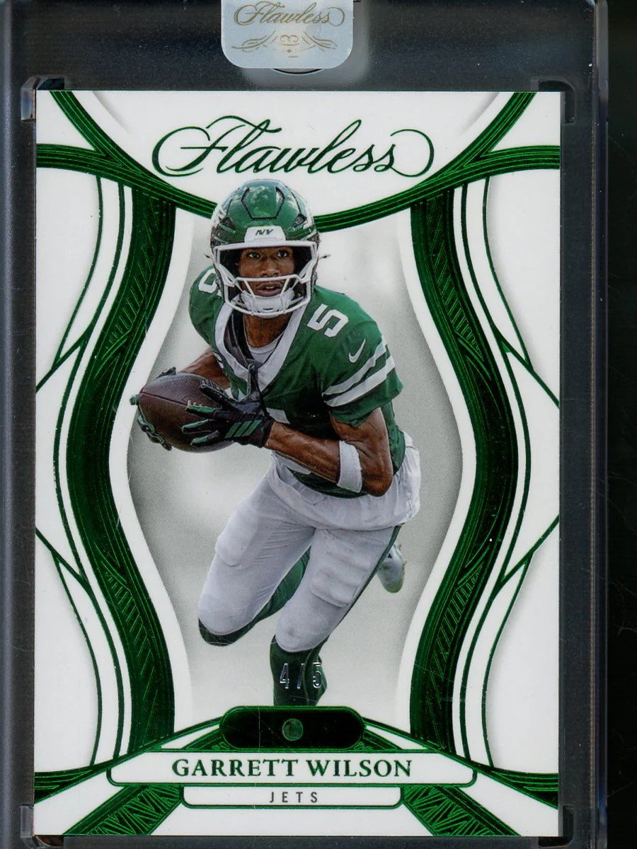 2025 Panini Flawless Garrett Wilson Emerald /5 Jets
