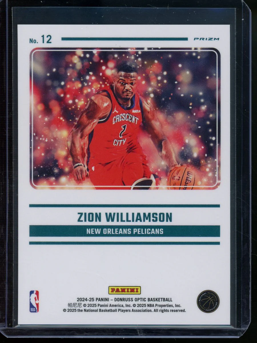 2025 Panini Optic Zion Williamson Mythical Case Hit Pelicans - Image 2