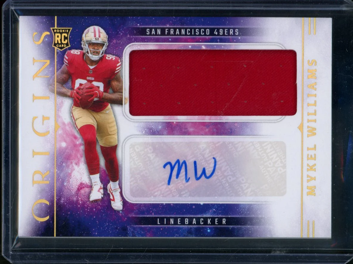 2025 Panini Origins Mykel Williams Rookie Patch Auto 49ers