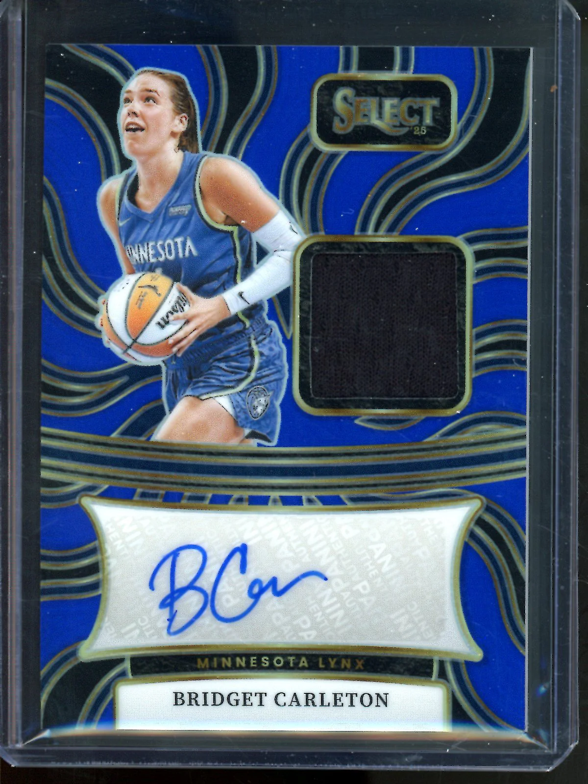 2025 Panini Select Bridget Carleton Blue Patch Autograph /49 Lynx