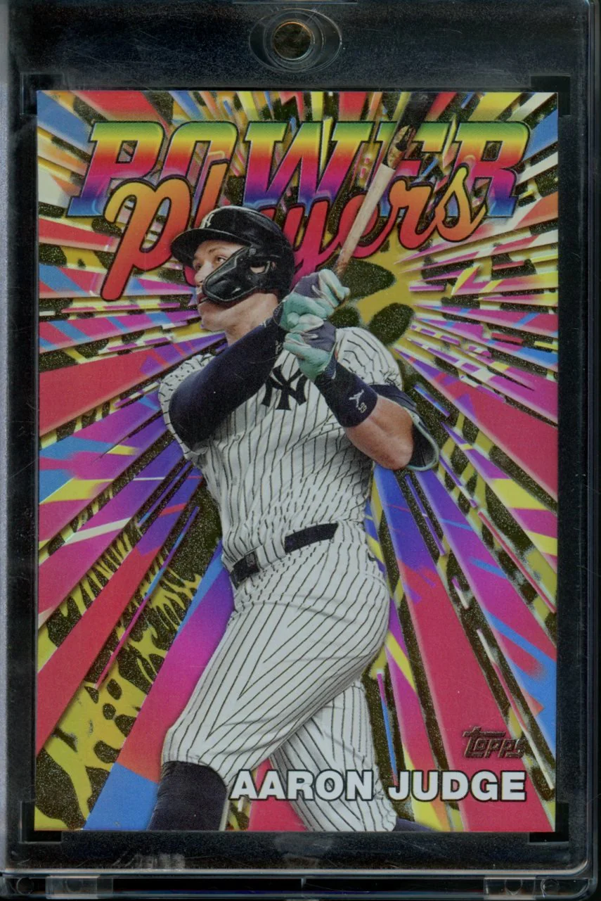 2025 Topps Celebration Aaron Judge Power Players Gold /50 Yankees