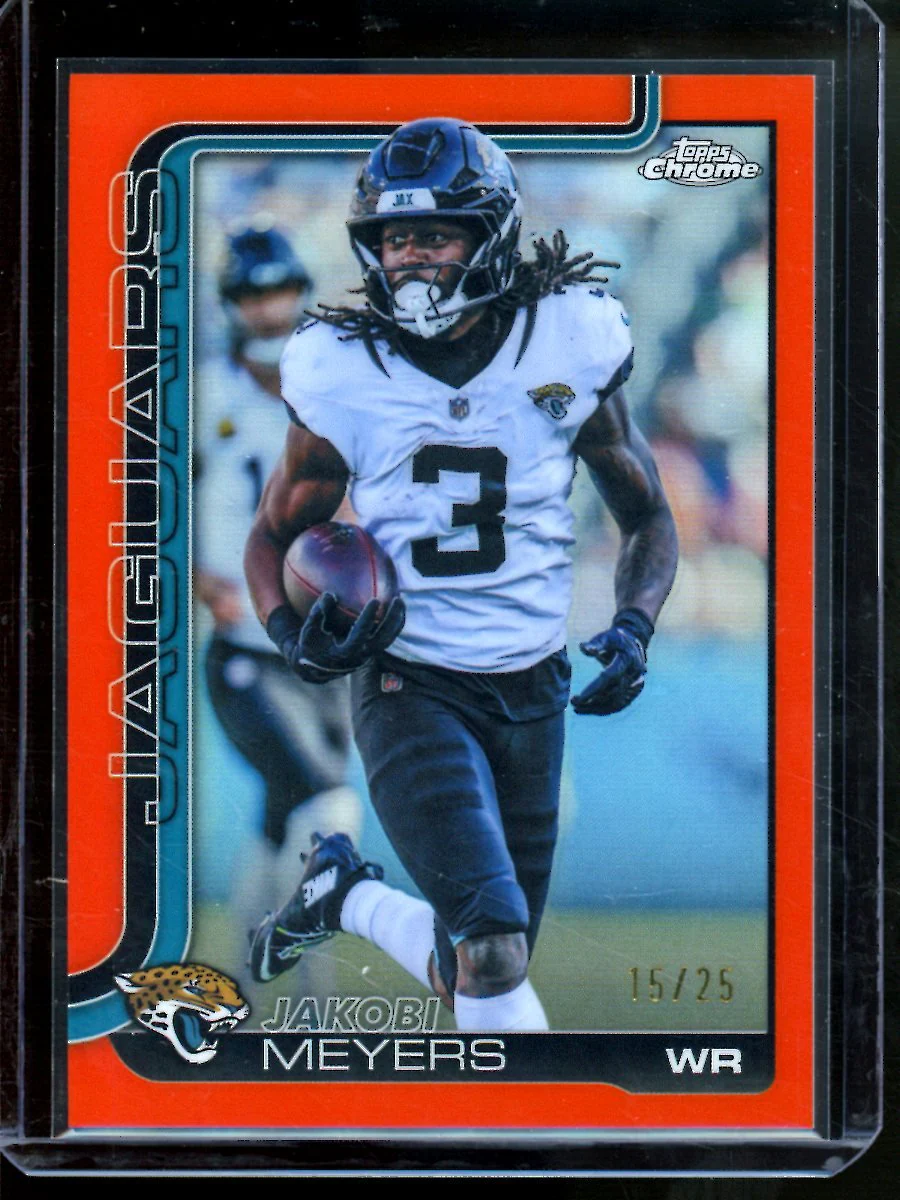 2025 Topps Chrome Jakobi Meyers Orange Refractor /25 Jaguars