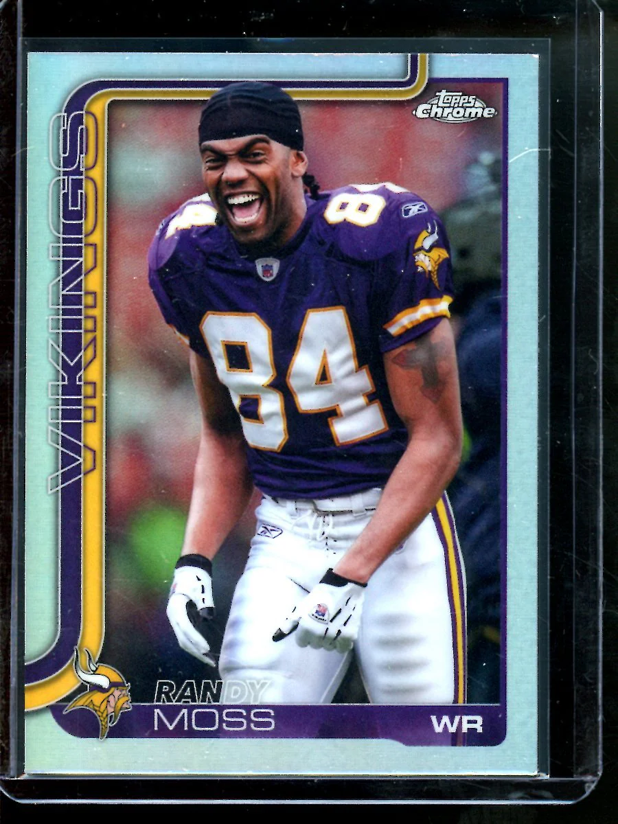2025 Topps Chrome Randy Moss Image Variation Refractor Vikings