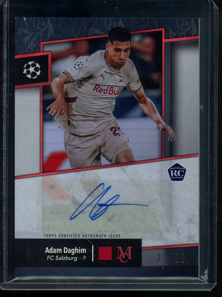 2025 Topps Museum Collection Soccer Adam Daghim Rookie Autograph /25 FC Salzburg