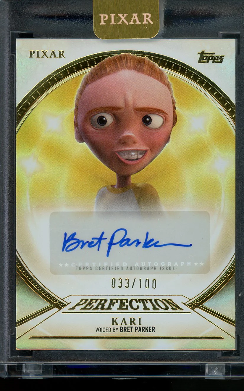 2025 Topps Pixar Gold Pixar Kari Bret Parker Autograph /100