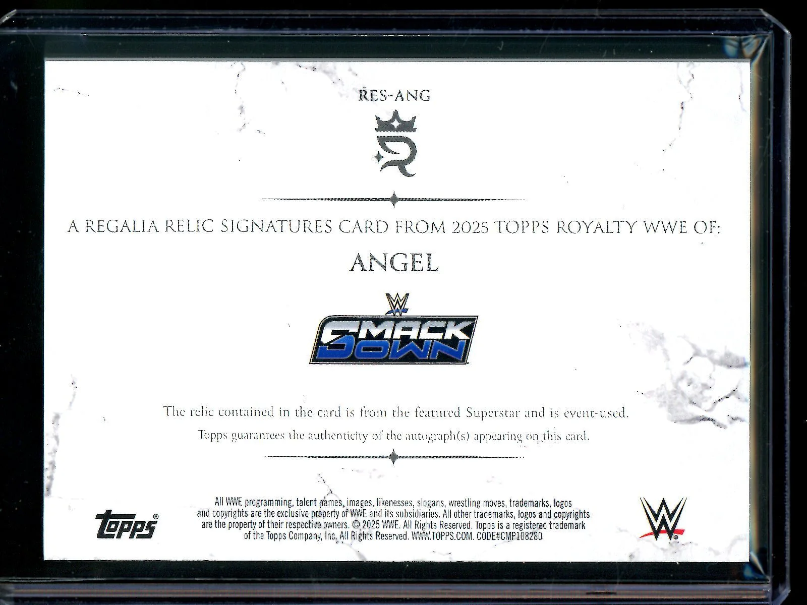 2025 Topps Royalty Angel Regalia Relic Signatures /50 - Image 2
