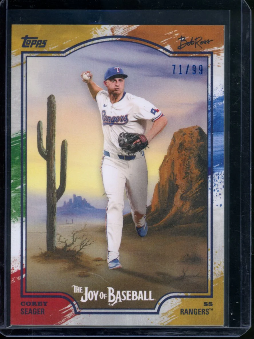 2025 Topps The Joy Of Baseball Corey Seager Paint Splatter /99 Rangers