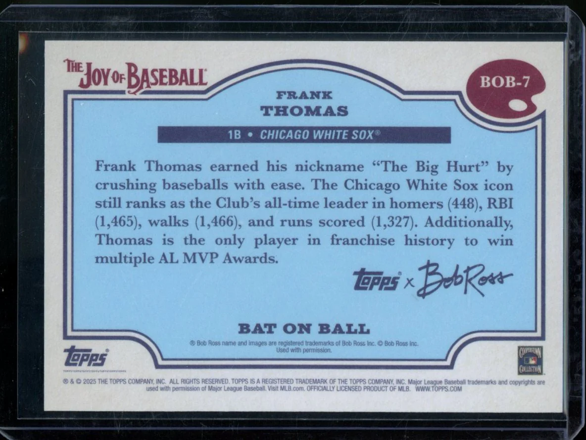2025 Topps The Joy Of Baseball Frank Thomas Bat On Ball /35 White Sox - Image 2