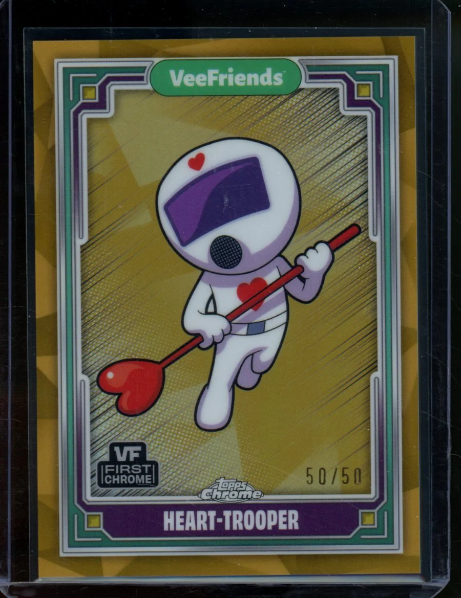 2025 Topps VeeFriends Chrome Heart-Trooper First Chrome Gold /50