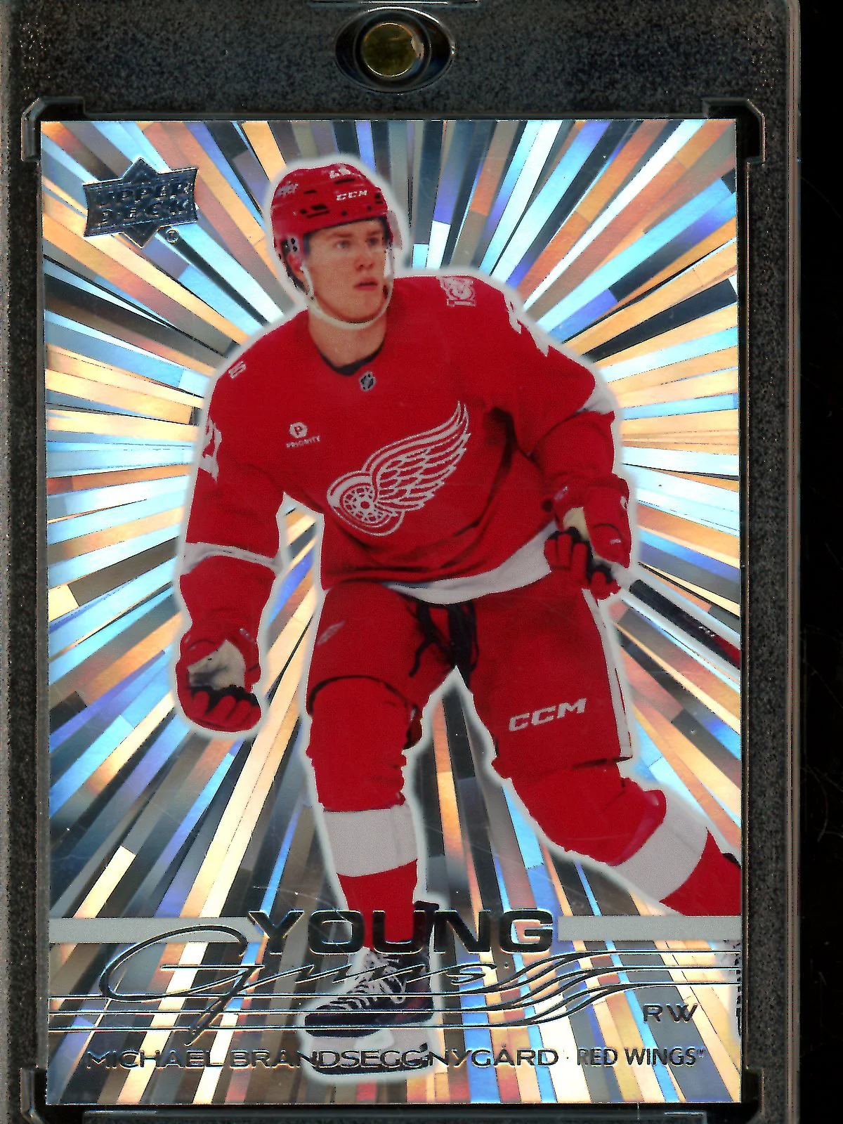 2025 Upper Deck Series 2 Michael Brandseggnygard Young Gun Outburst Rookie Detroit Redwings