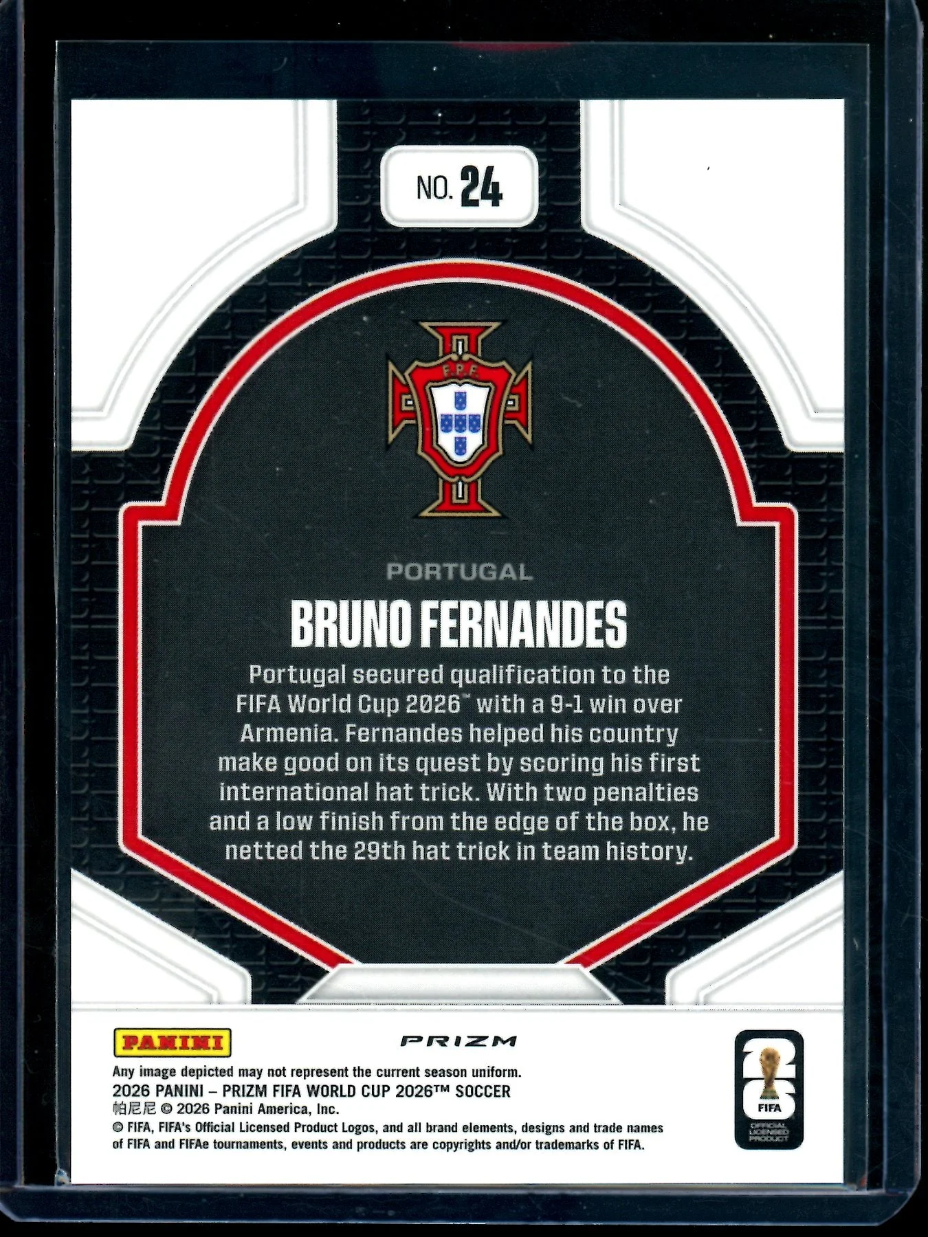 2026 Panini Prizm Bruno Fernandes National Pride Case Hit Portugal - Image 2