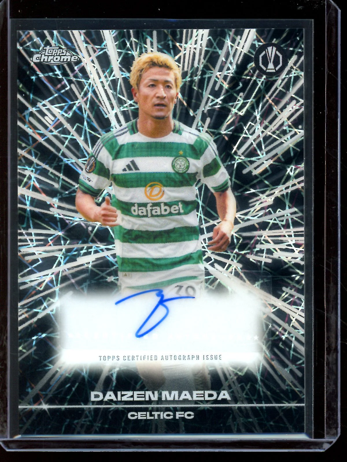 2026 Topps Chrome Daizen Maeda Black Lazer Autograph Celtic Football Club