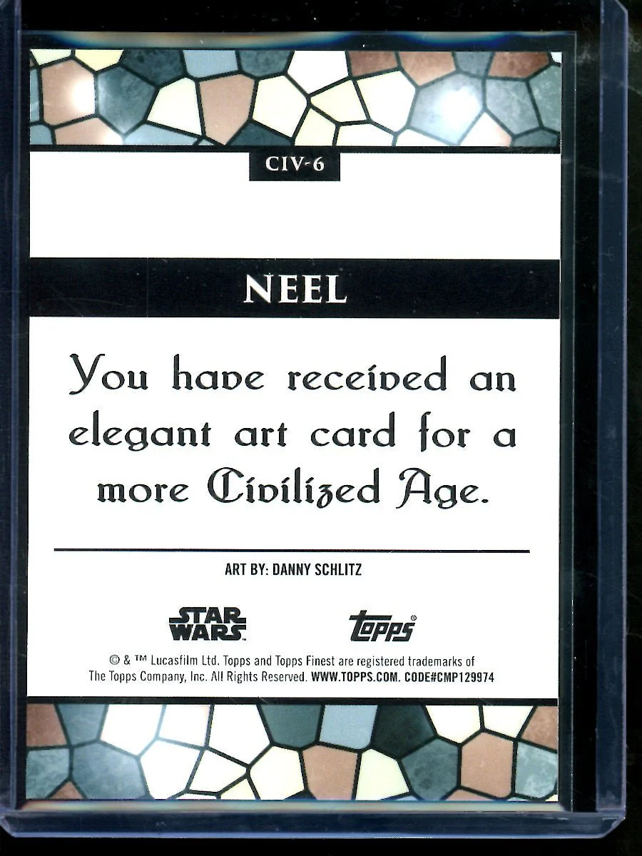 2026 Topps Finest Neel Elegant Art Card SP Star Wars - Image 2
