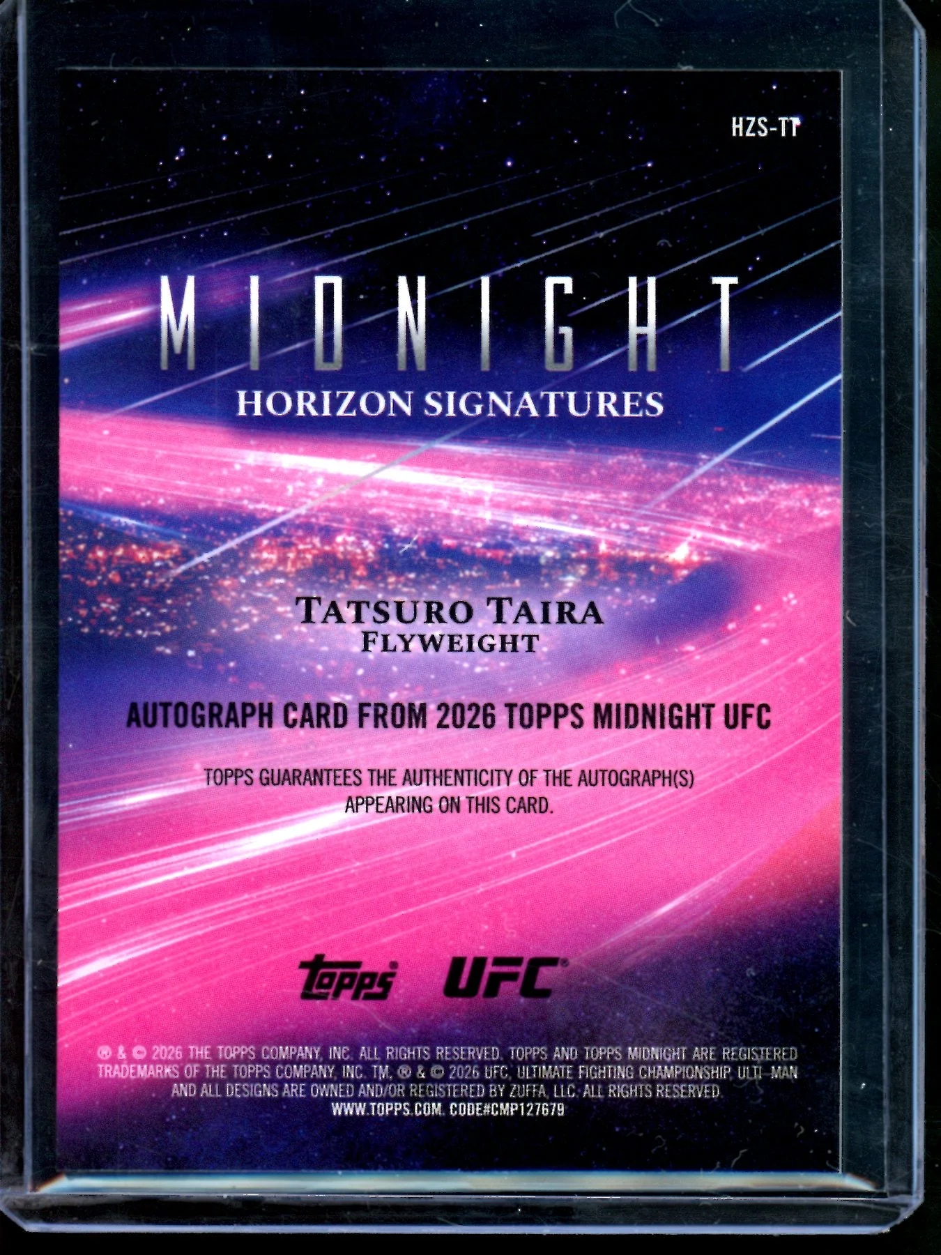 2026 Topps Midnight Tatsuro Taira Horizon Signatures /99 - Image 2