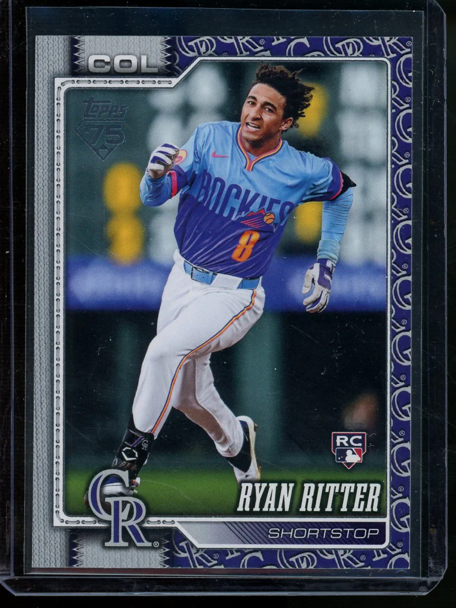 2026 Topps Series 1 Ryan Ritter Team Border Rookie SP Rockies