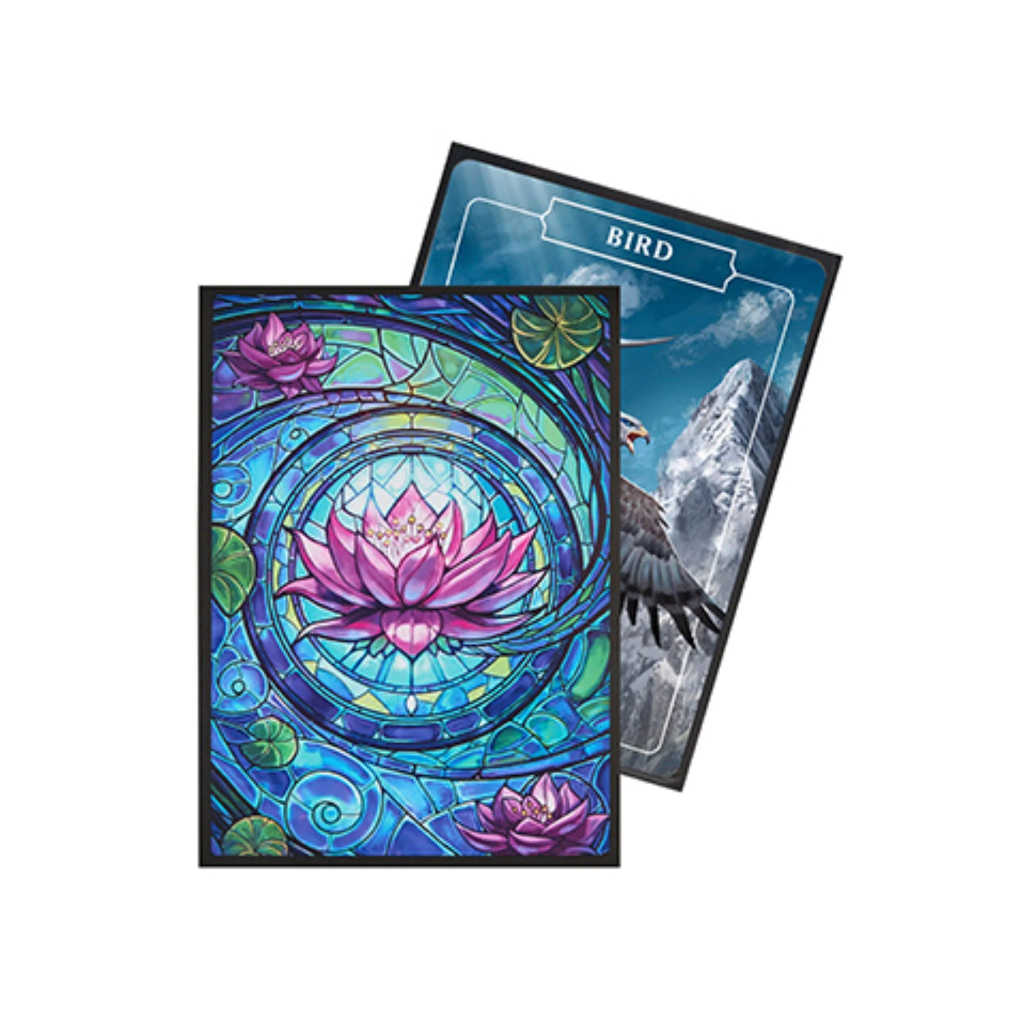 Arcane Fortress Standard Matte Stained Glass Blossom Grace Deck Protector Card Sleeves - Image 2