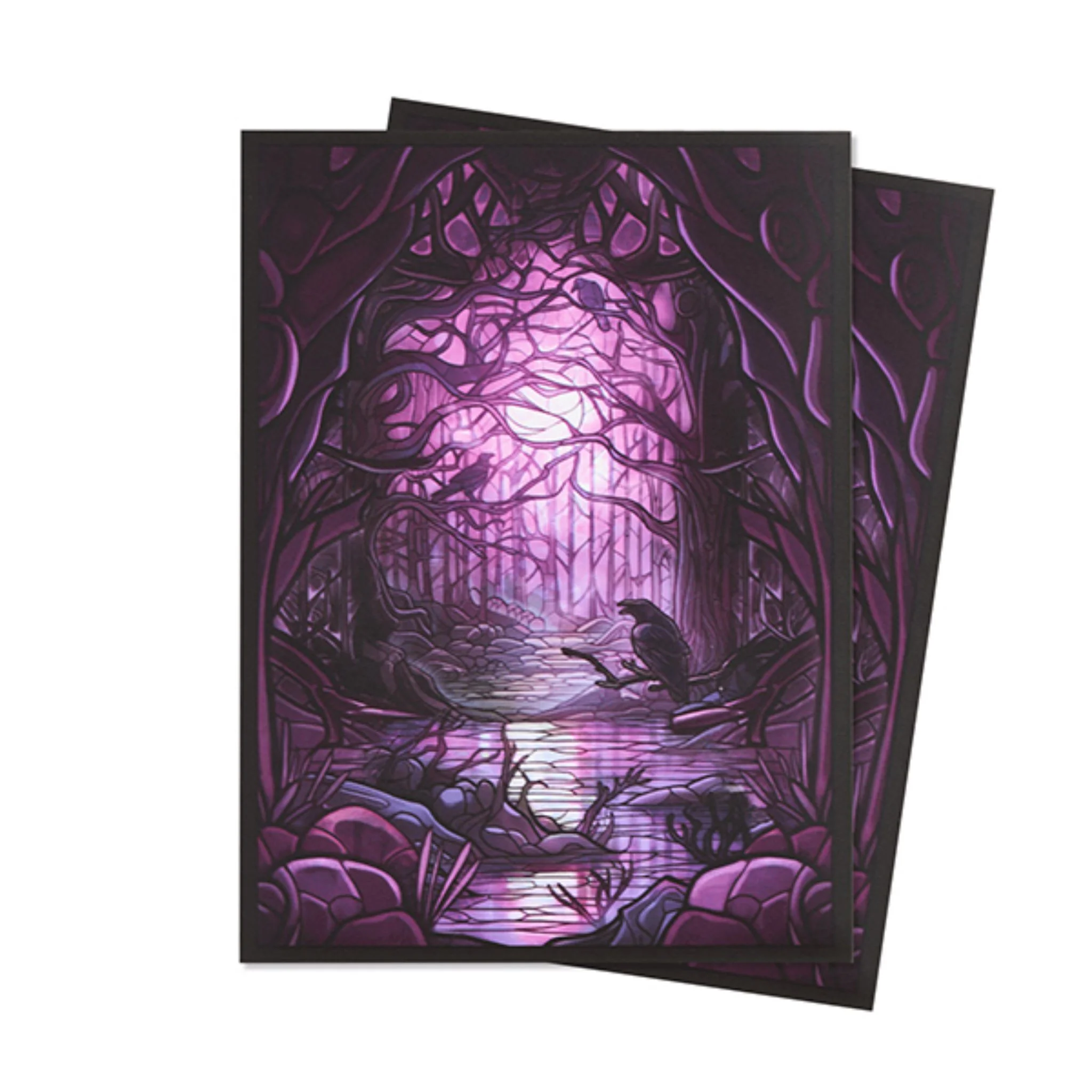 Arcane Fortress Standard Matte Stained Glass Decaying Swamp Deck Protector Card Sleeves - Image 2