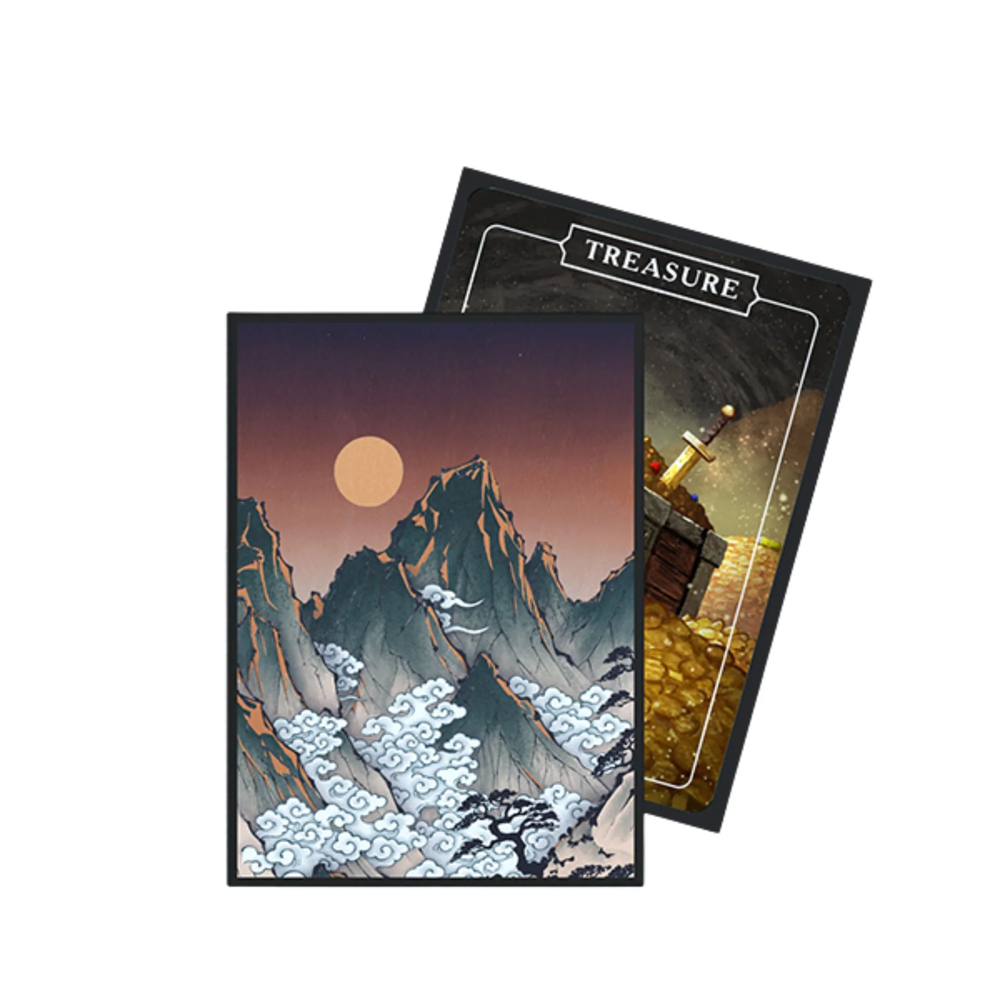 Arcane Fortress Standard Matte Ukiyo-e Crimson Ridge Deck Protector Card Sleeves