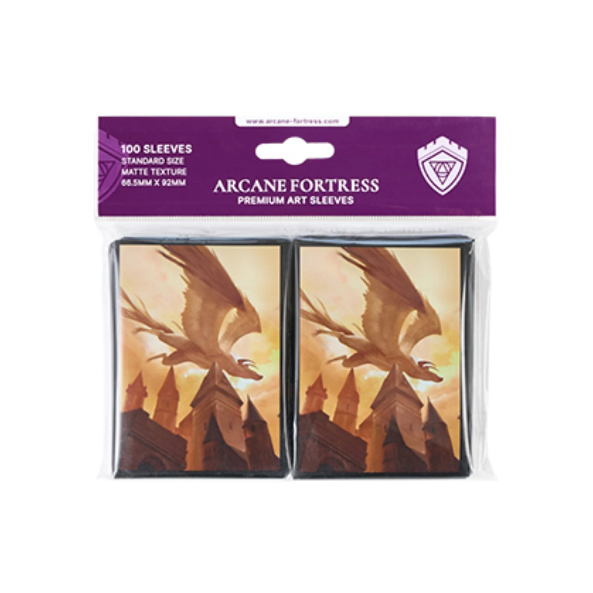 Arcane Fortress Standard Matte Year of the Dragon Divine Protection Deck Protector Card Sleeves