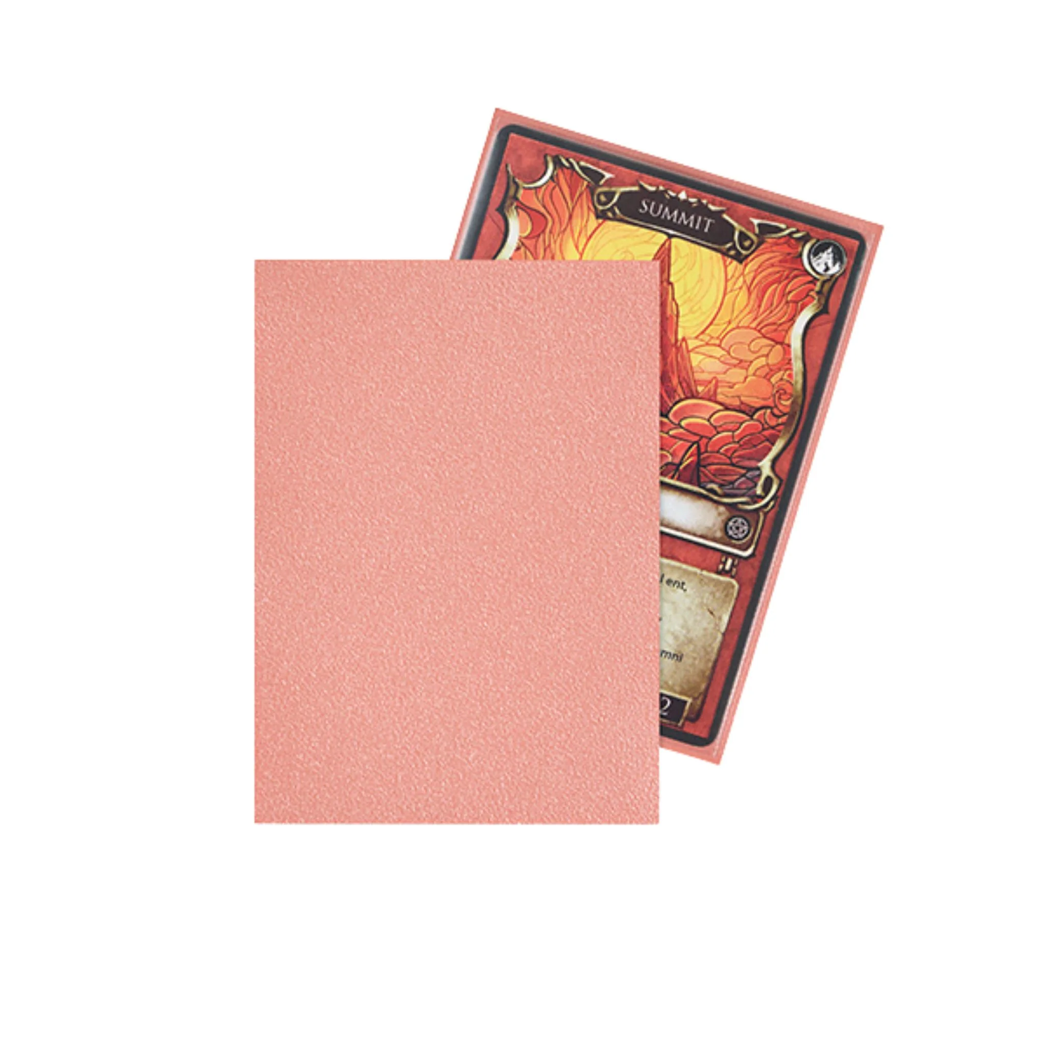 Arcane Fortress Standard Matte Rose Pink Deck Protector Card Sleeves - Image 2