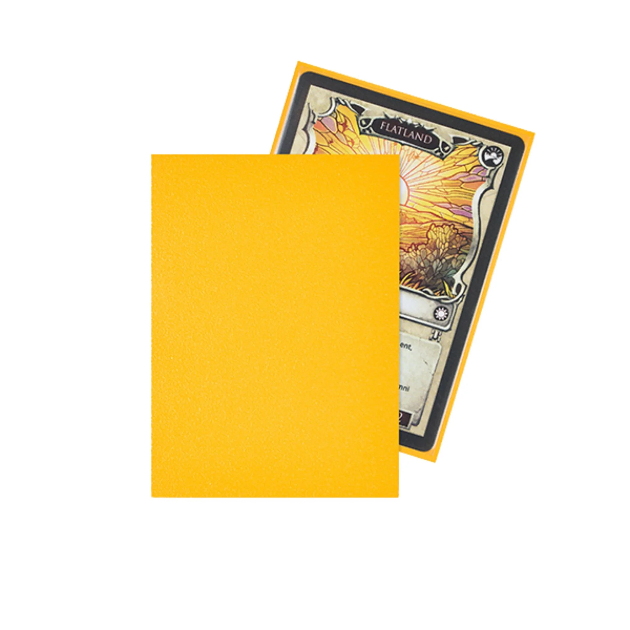 Arcane Fortress Standard Matte Sun Gold Deck Protector Card Sleeves - Image 2
