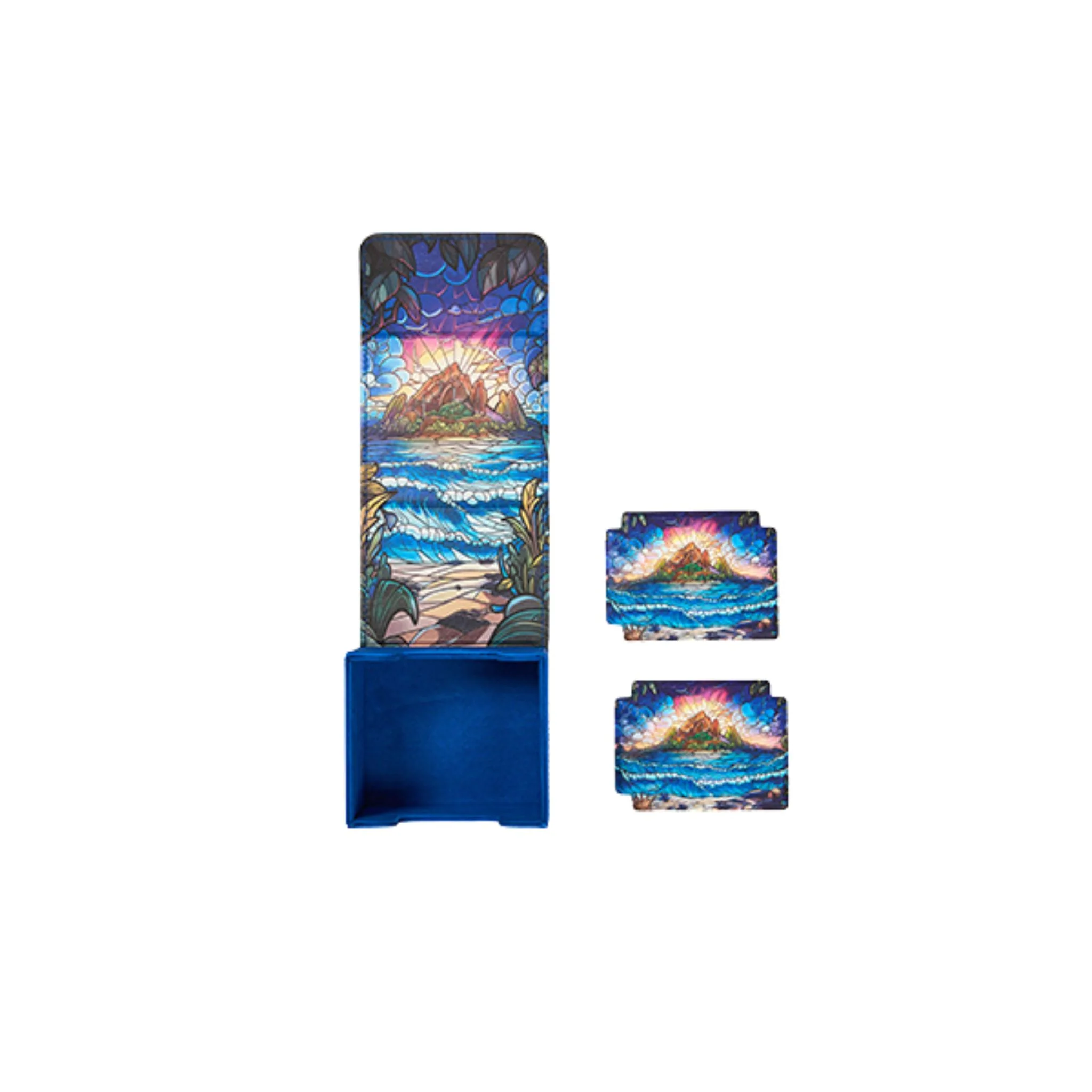 Arcane Fortress Standard Radiant Stained Glass Hidden Island Deck Vault - Image 2