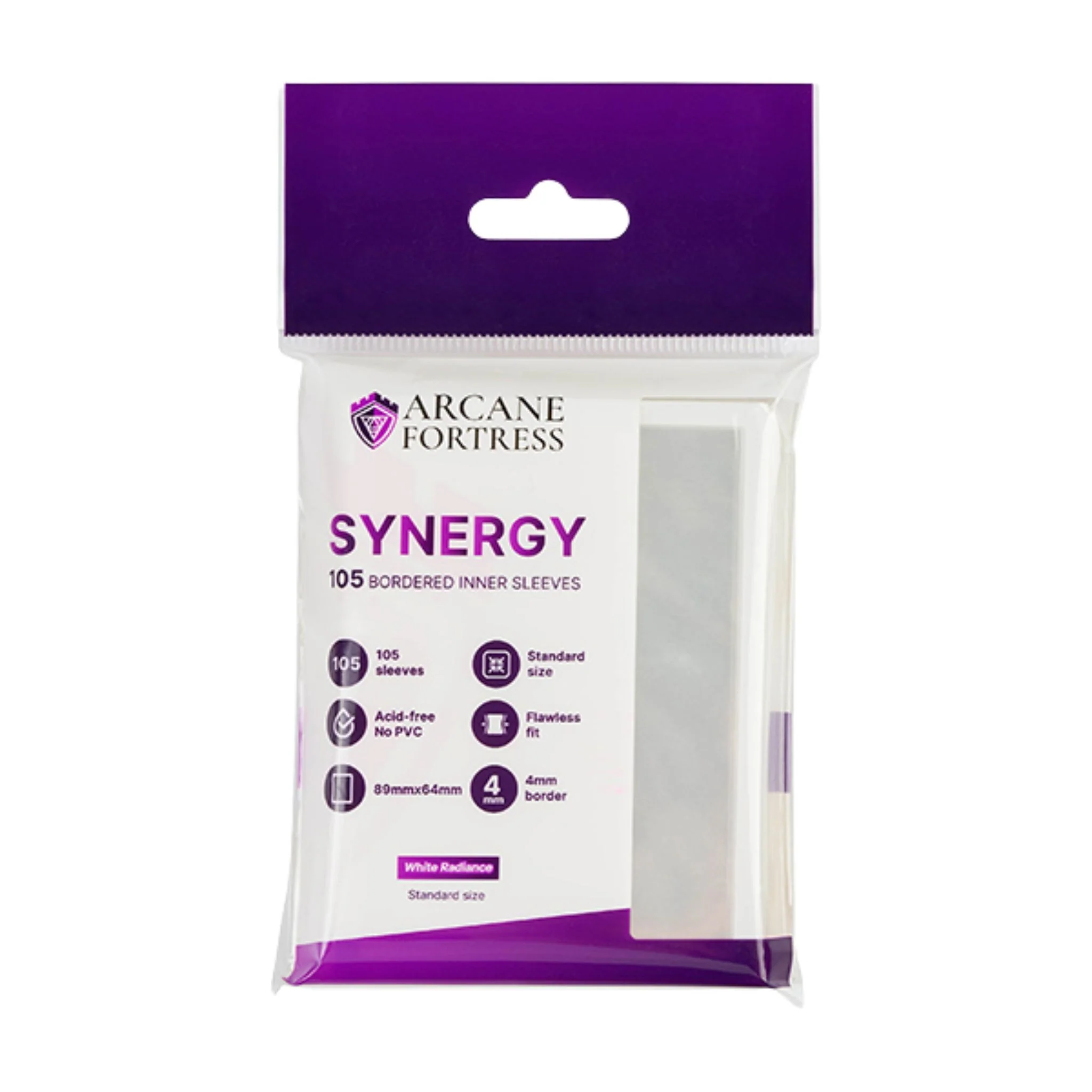Arcane Fortress Standard Synergy White Radiance Inner Sleeves