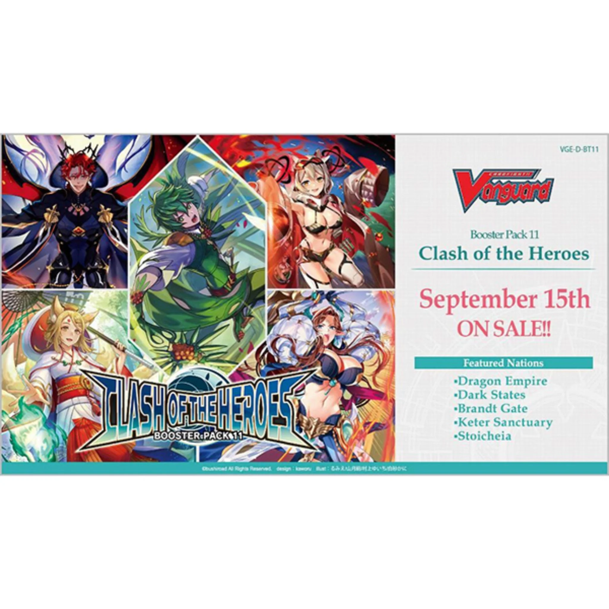 Cardfight Vanguard Clash of the Heroes Booster Box - Image 2