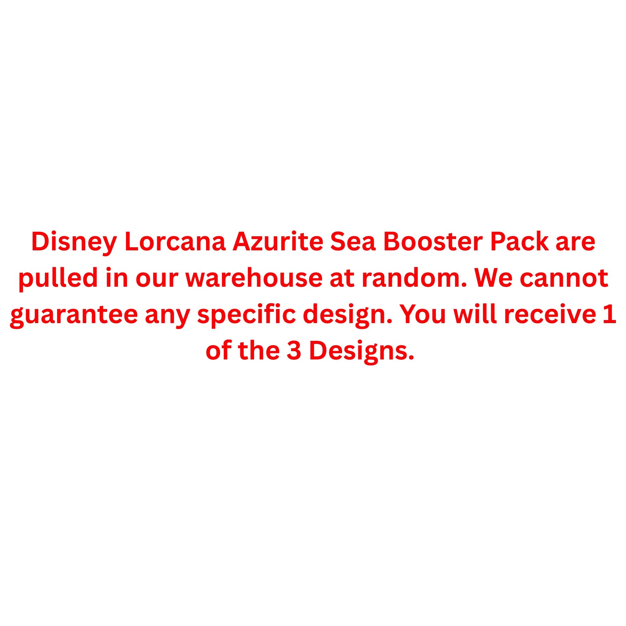 Disney Lorcana Azurite Sea Booster Pack - Image 2