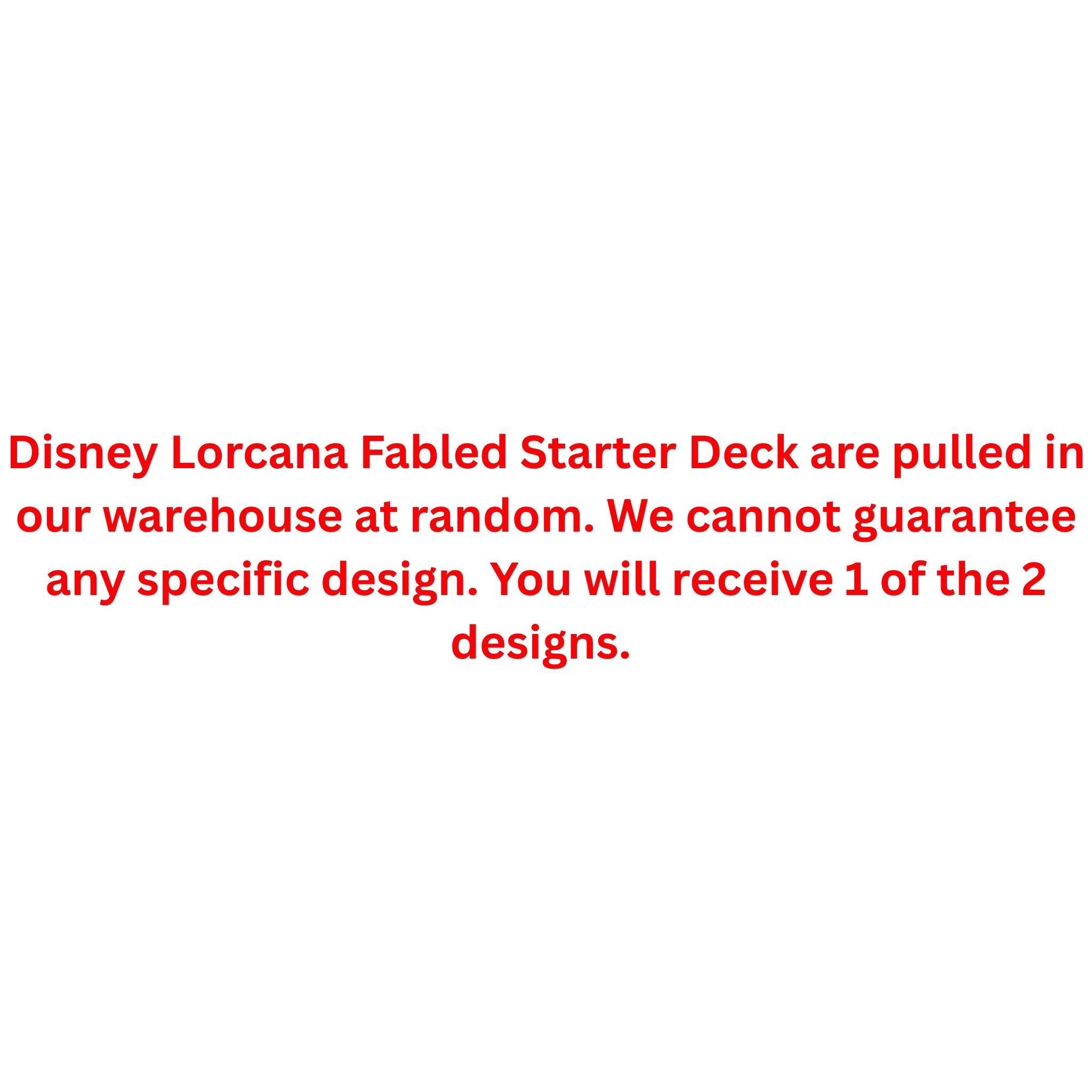 Disney Lorcana Fabled Starter Deck - Image 2
