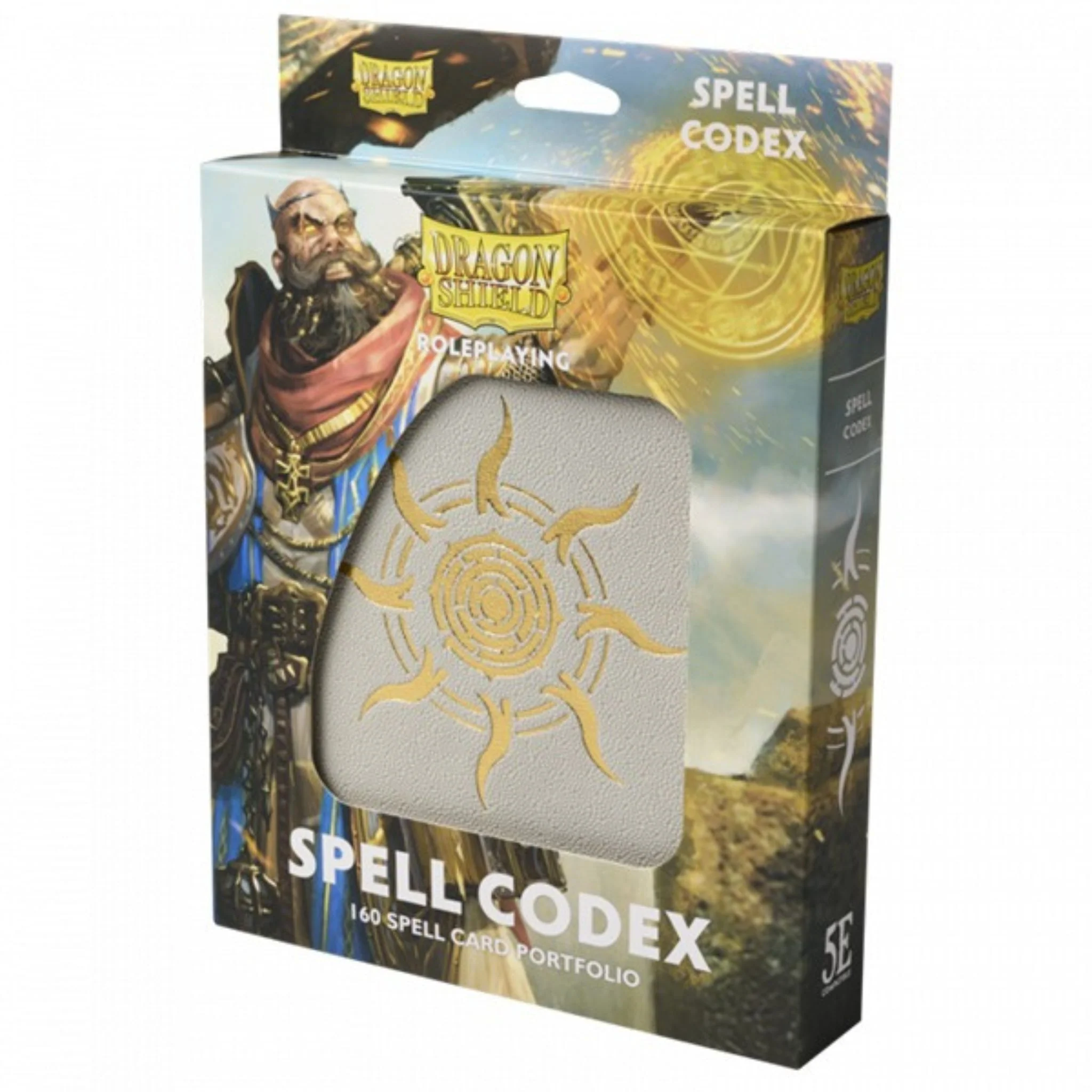 Dragon Shield Spell Codex 4 Pocket Ashen White Portfolio Card Binder