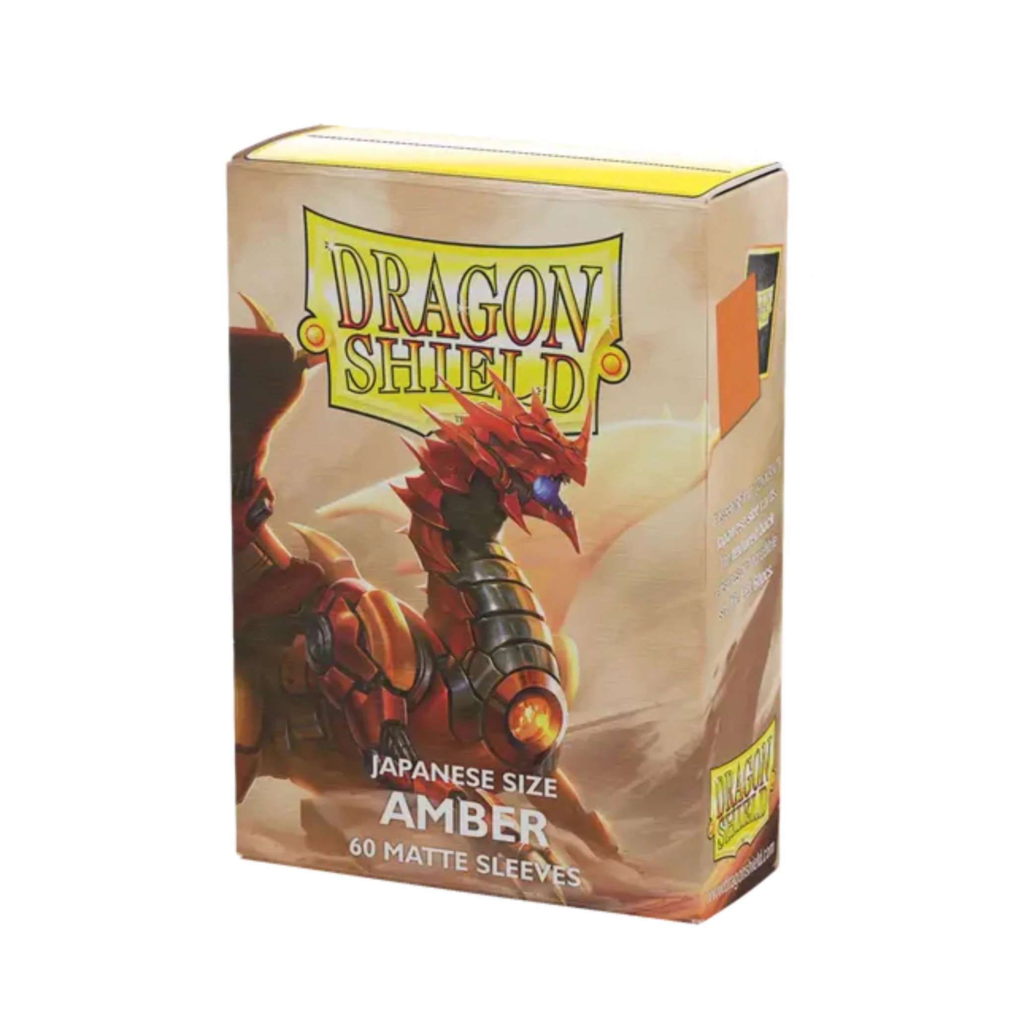 Dragon Shield Japanese Matte Amber Deck Protector Card Sleeves