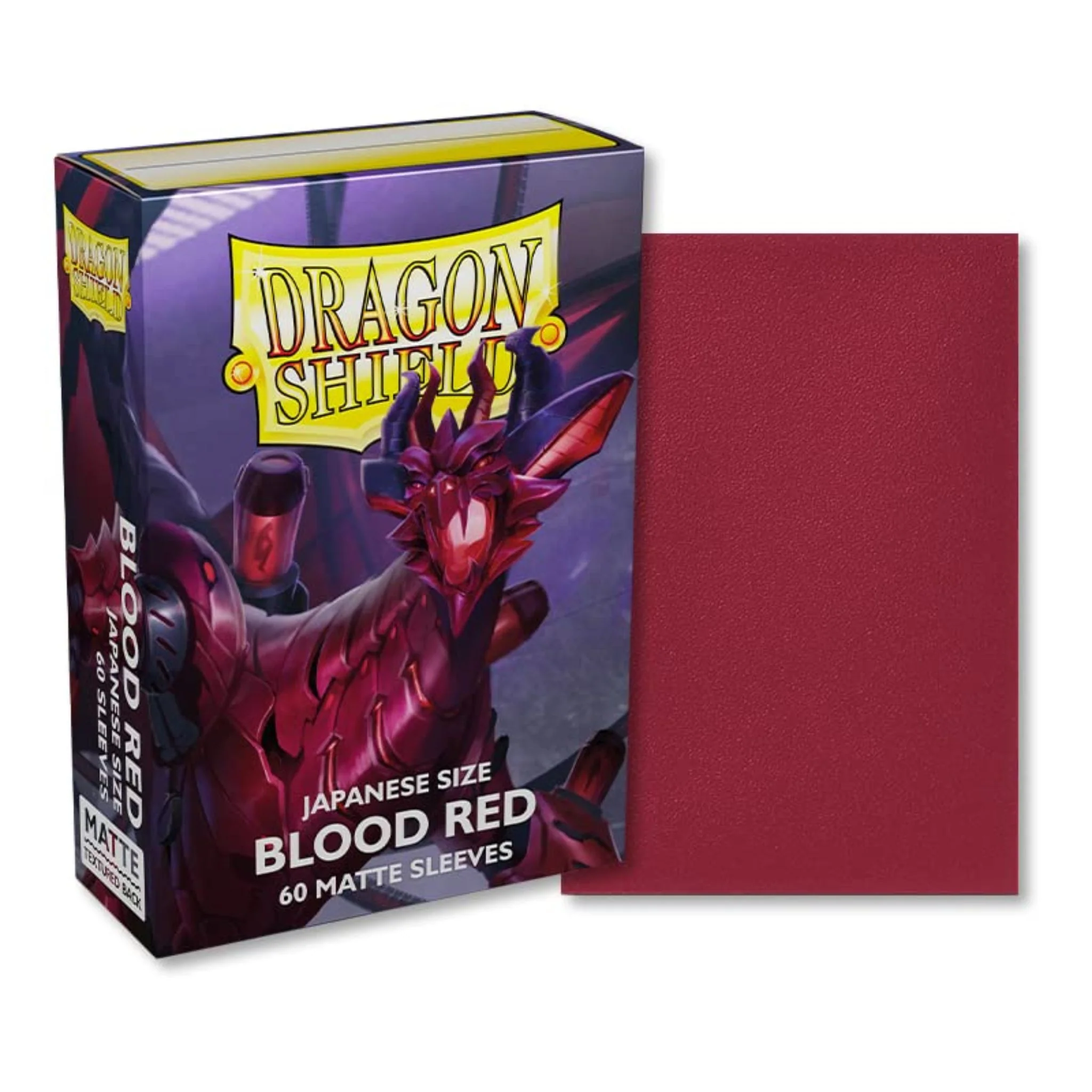 Dragon Shield Japanese Matte Blood Red Deck Protector Card Sleeves