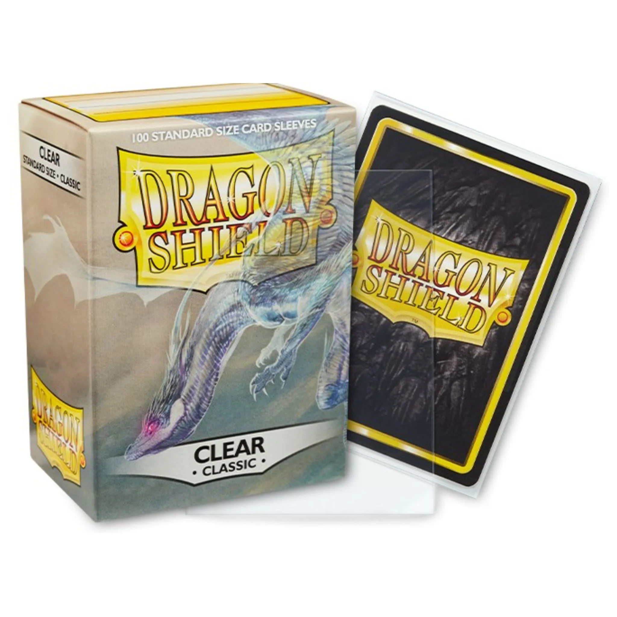Dragon Shield Standard Classic Clear Deck Protector Card Sleeves