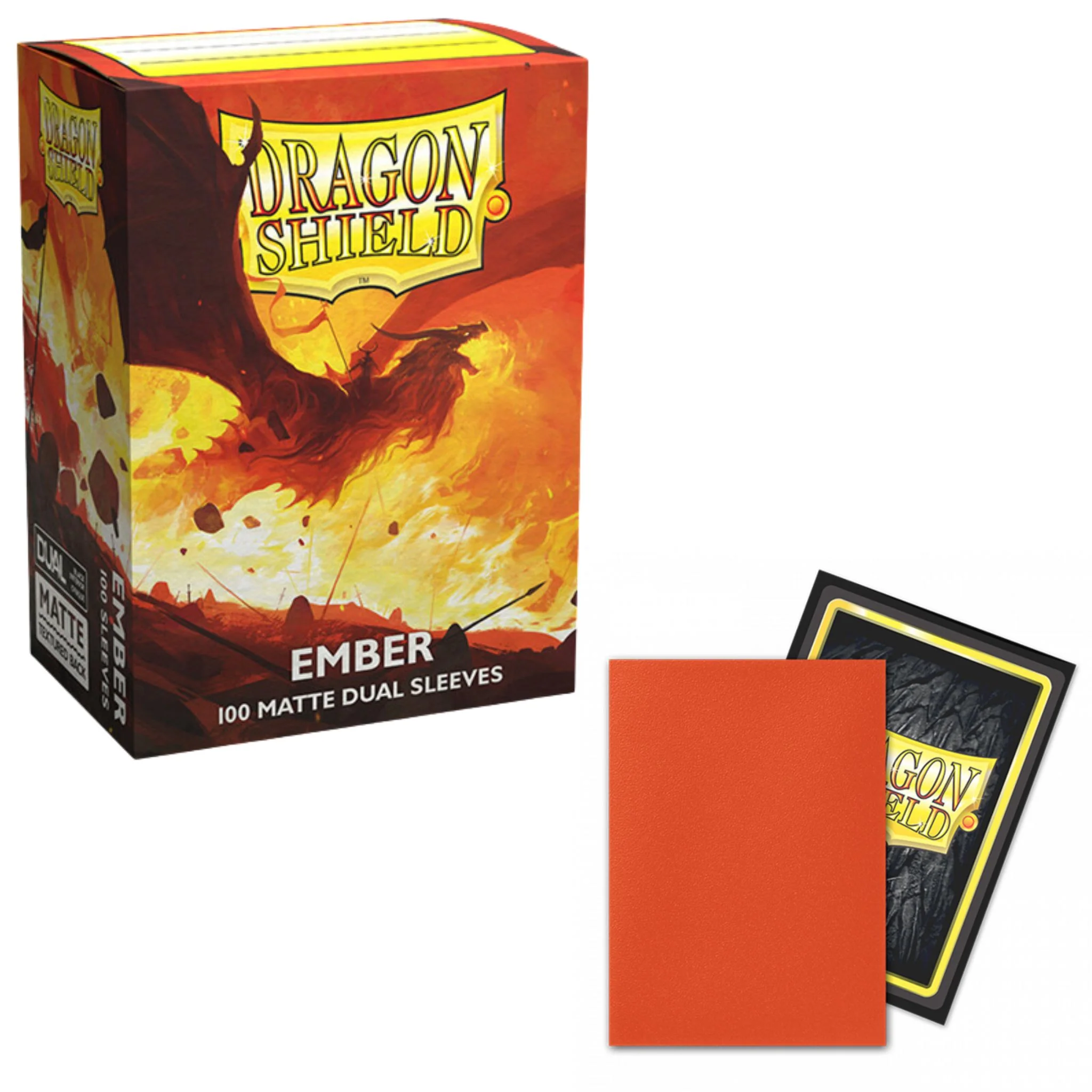 Dragon Shield Standard Dual Matte Ember Deck Protector Card Sleeves