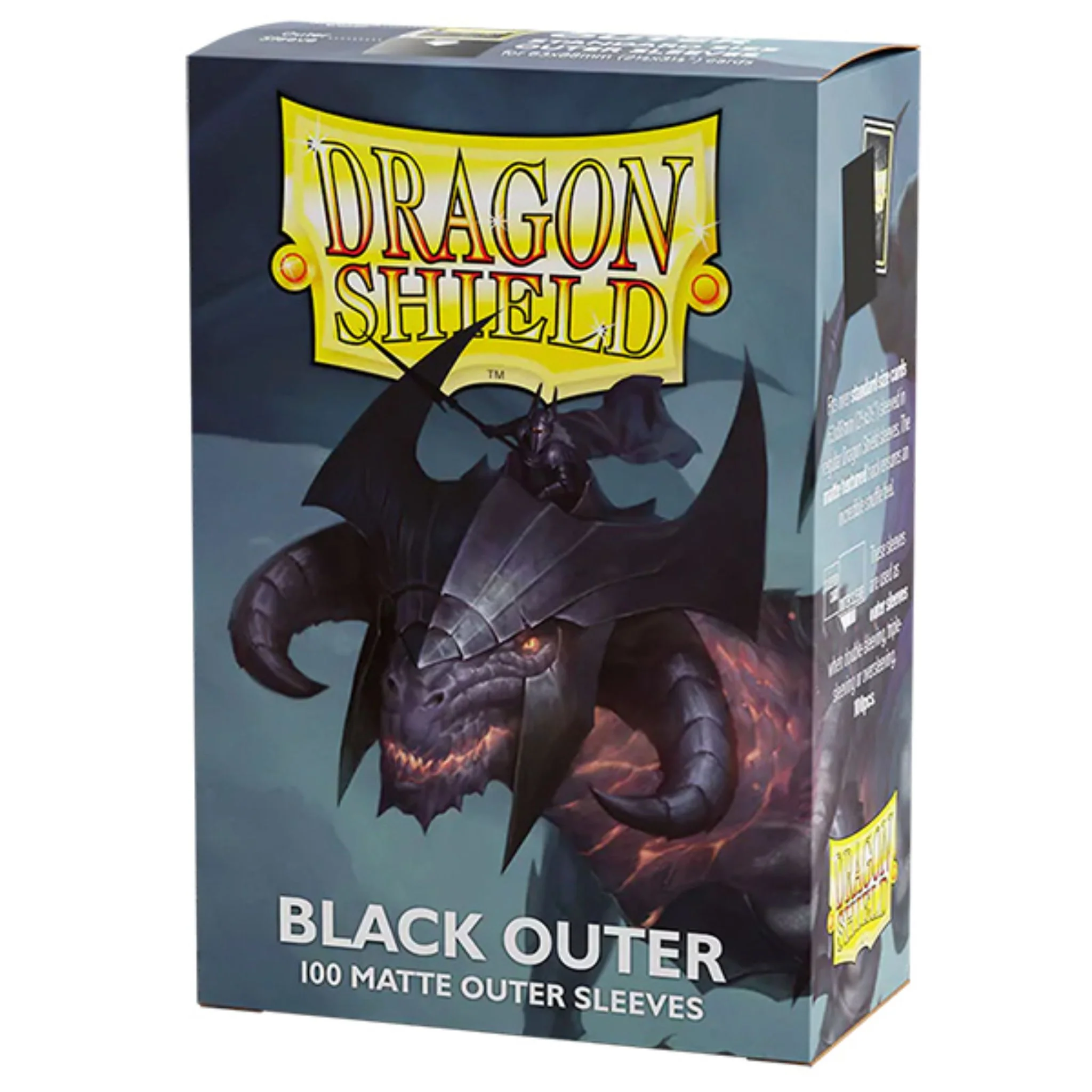Dragon Shield Standard Matte Black Outer Deck Protector Card Sleeves