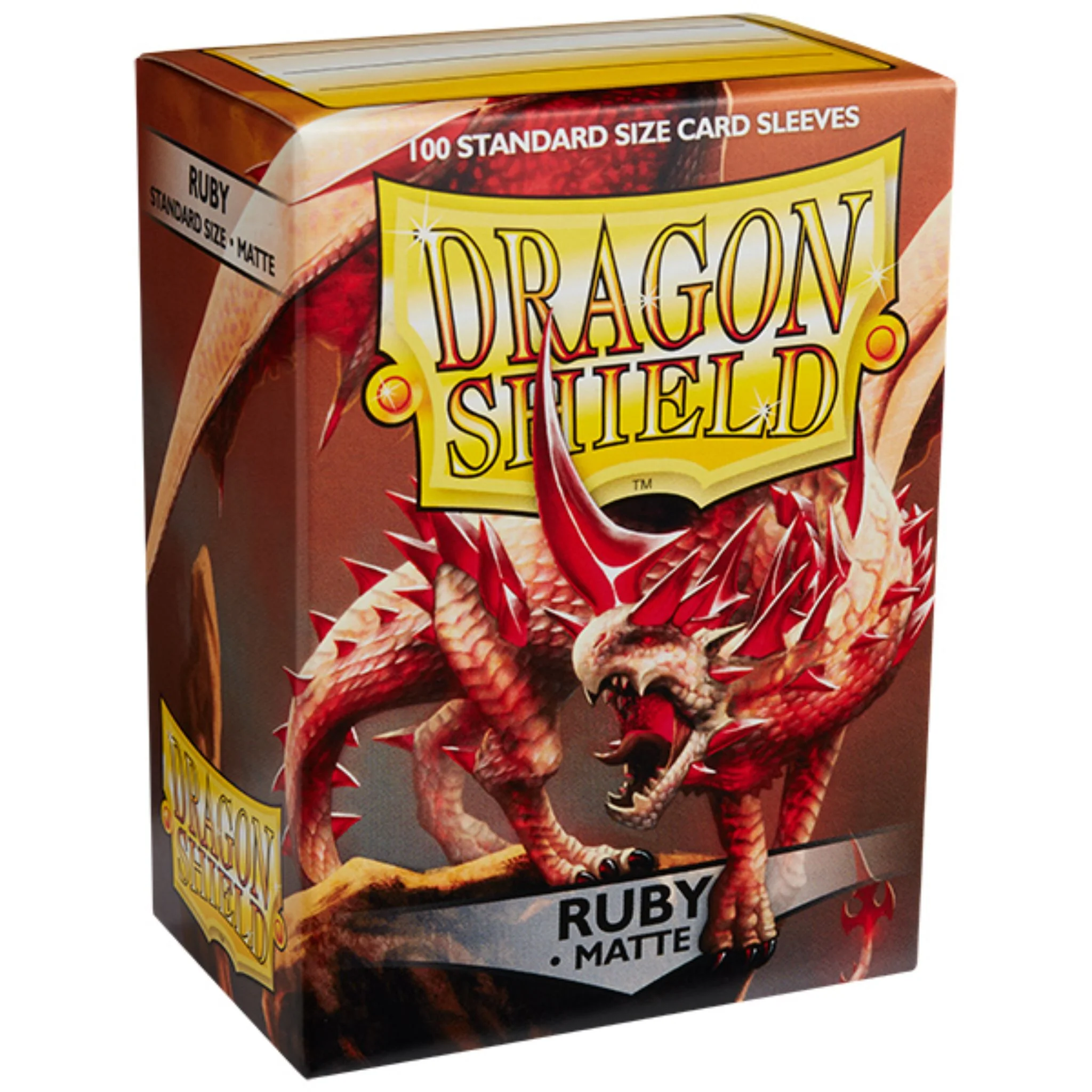 Dragon Shield Standard Matte Ruby Deck Protector Card Sleeves