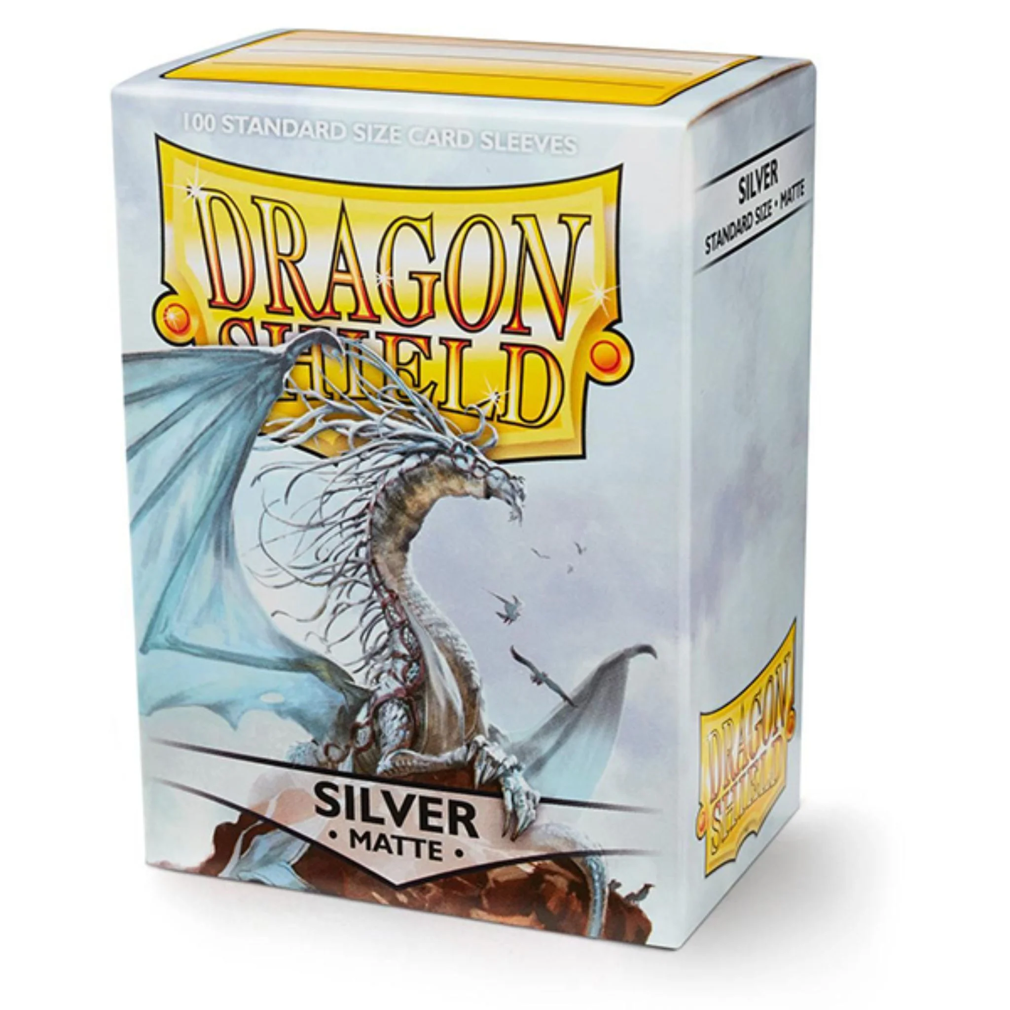 Dragon Shield Standard Matte Silver Deck Protector Card Sleeves