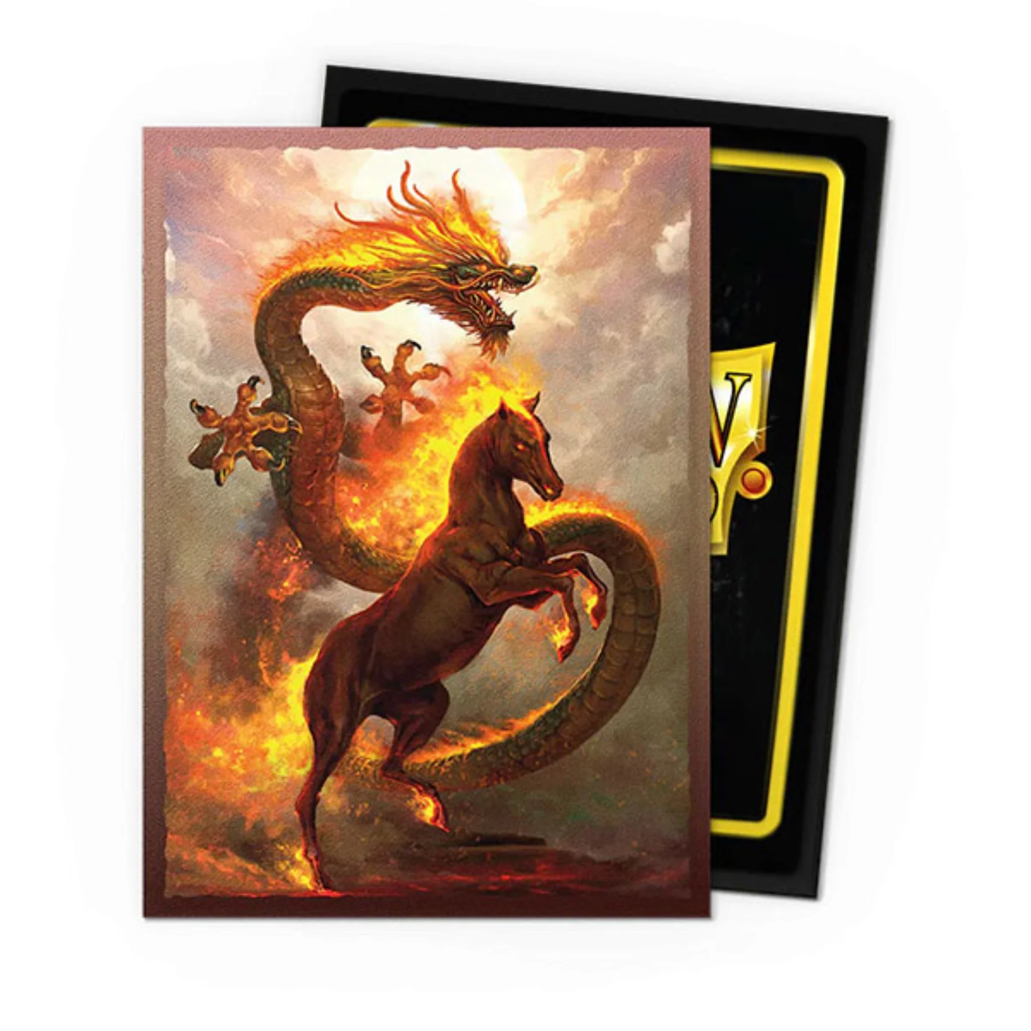 Dragon Shield Standard Dual Matte 2026 Fire Horse Deck Protector Card Sleeves - Image 2
