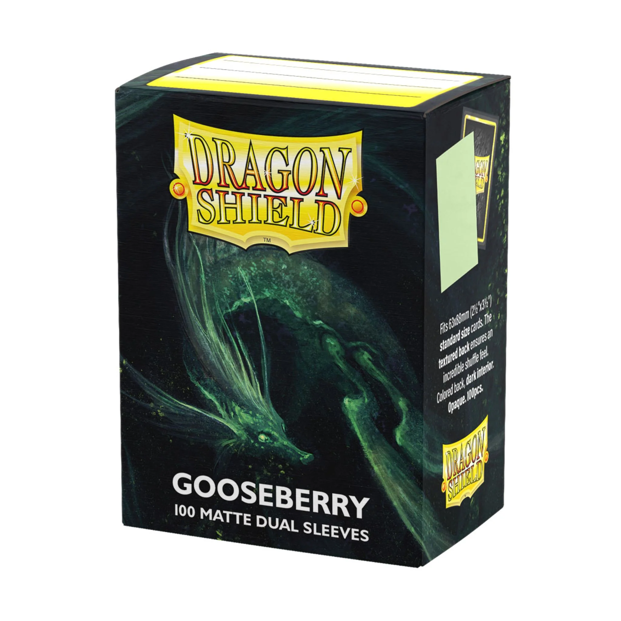 Dragon Shield Standard Dual Matte Gooseberry Deck Protector Card Sleeves
