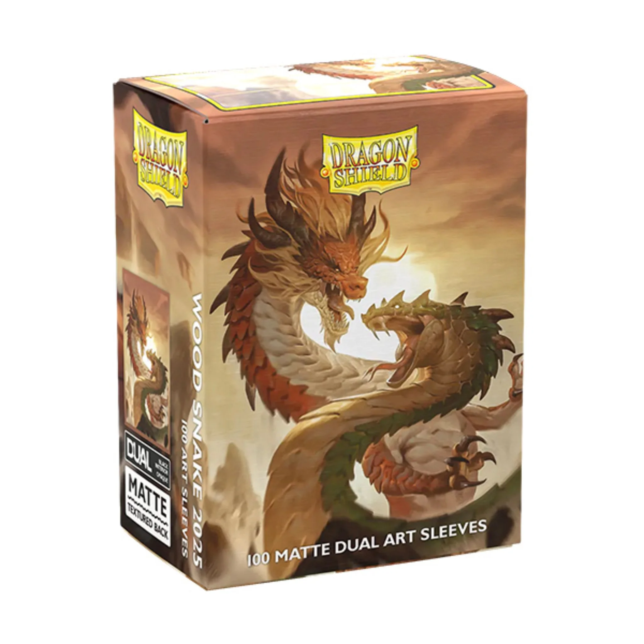 Dragon Shield Standard Dual Matte Wood Snake Deck Protector Card Sleeves