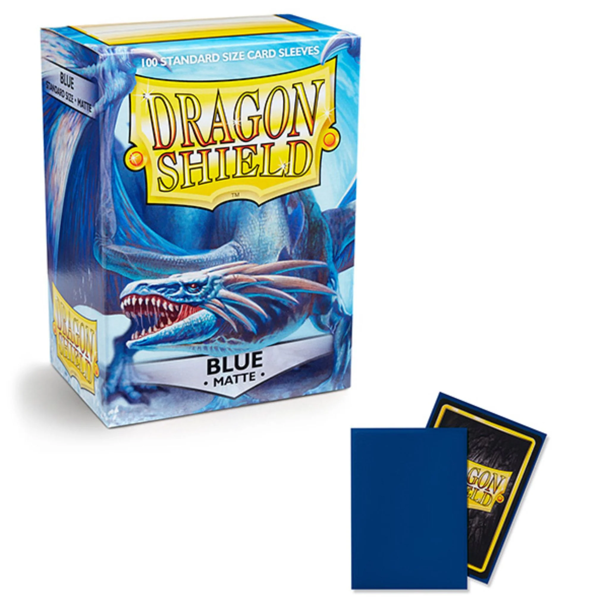 Dragon Shield Standard Matte Blue Deck Protector Card Sleeves