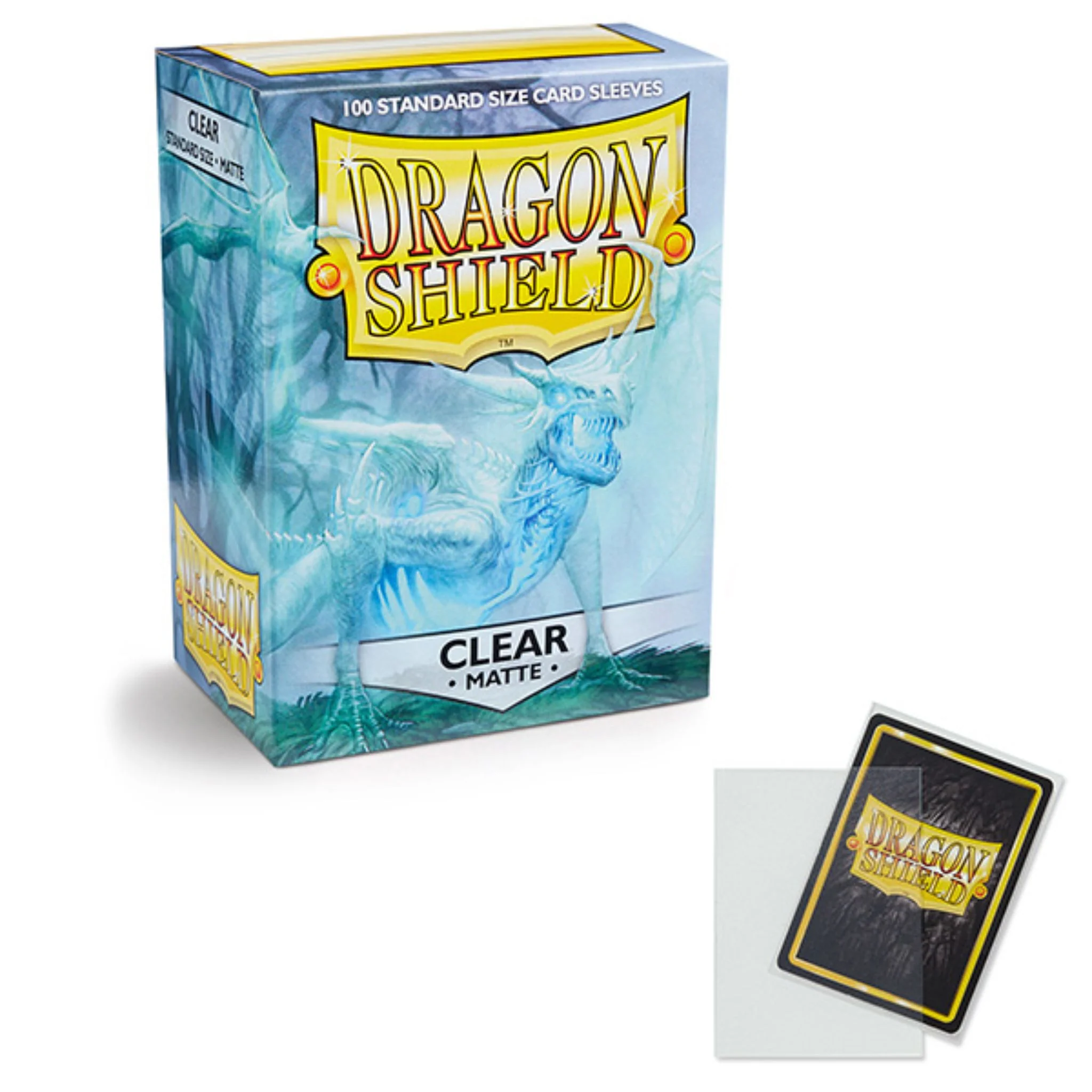 Dragon Shield Standard Matte Clear Deck Protector Card Sleeves
